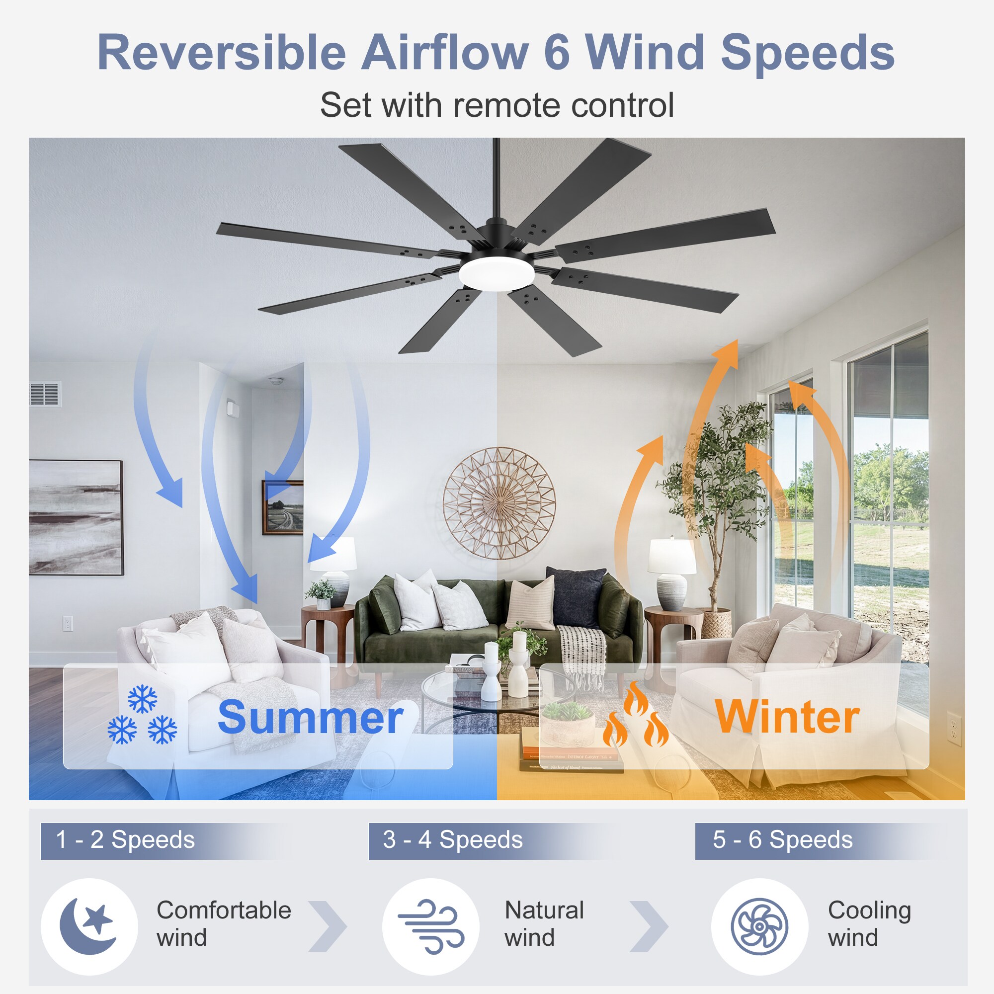 Airsurfer AS-32031-BK-T Ceiling-Fans - View #6