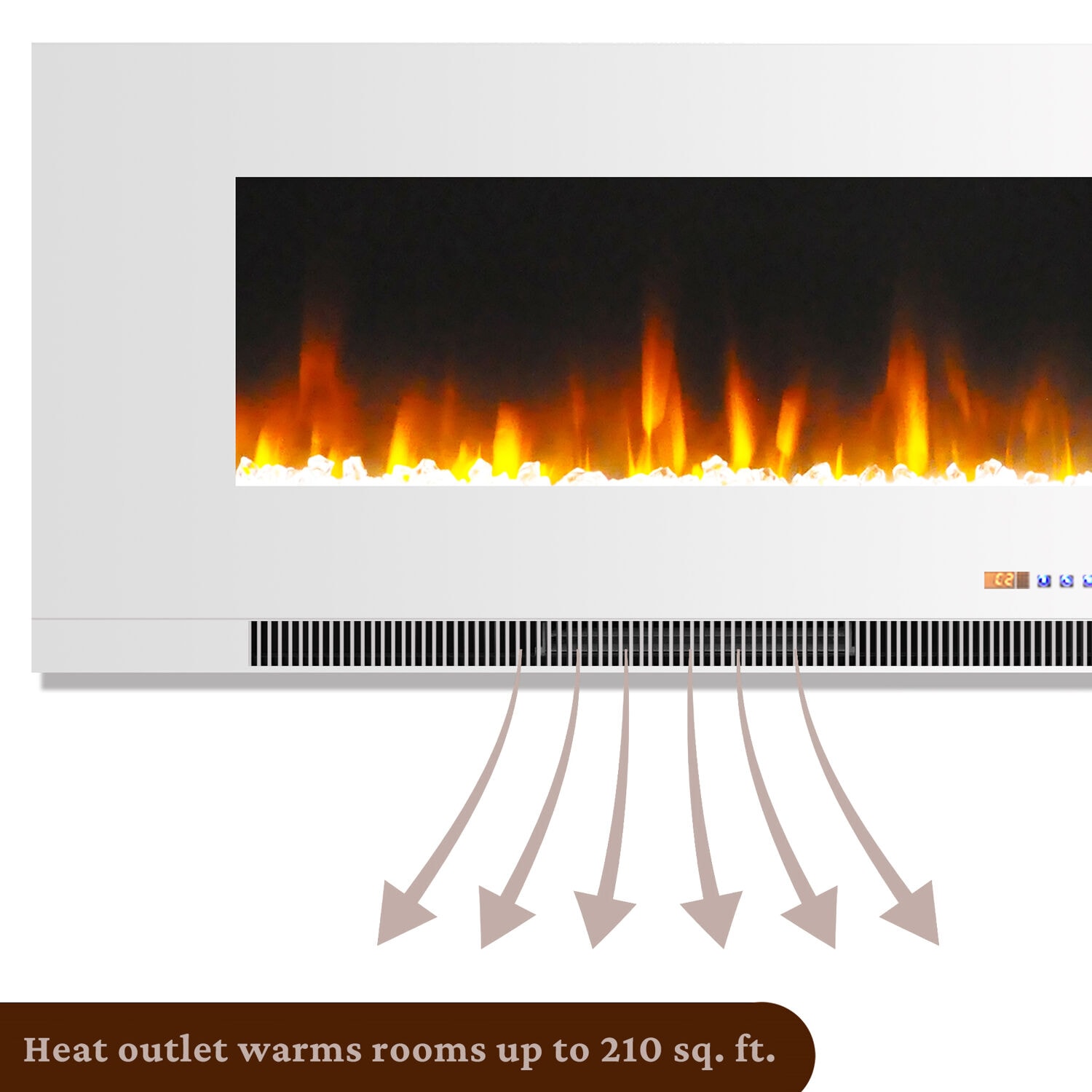 Cambridge CAM42WMEF-1WHT Electric-Fireplaces - View #9