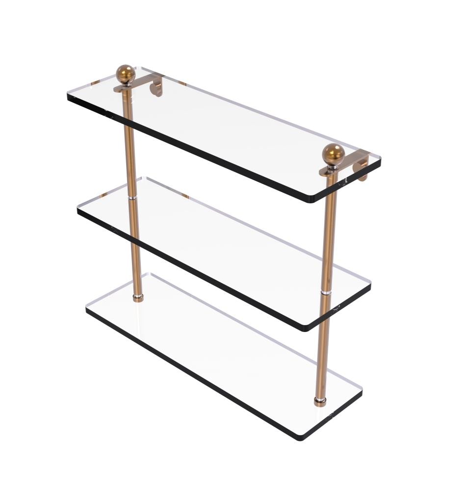 Allied Brass PR-5/16-BBR Prestige Regal Brushed Bronze 3 -Tier Wall mount Bathroom Shelf ( 16-in x 15-in x 5-in )