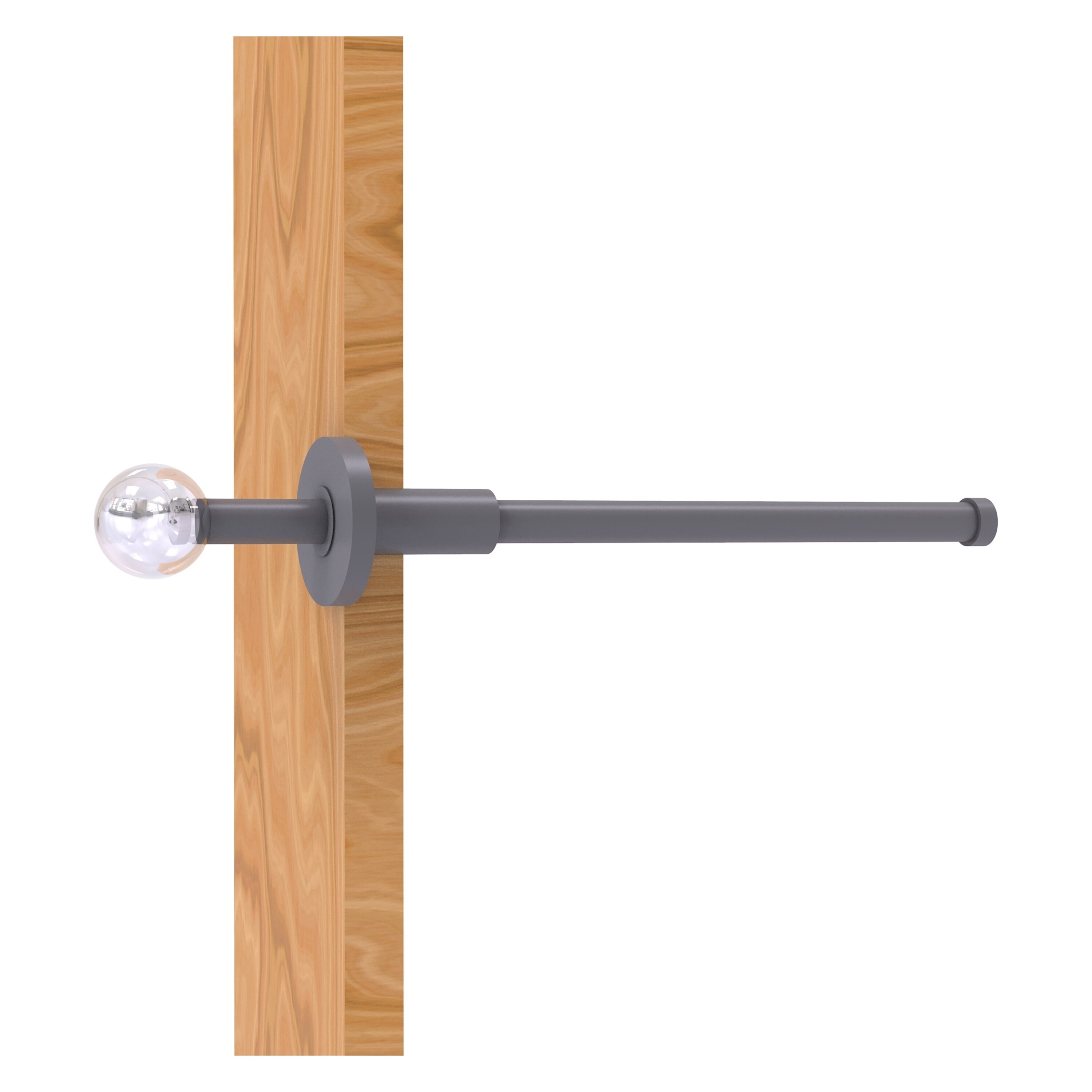 Allied Brass CV-23-GYM Clearview Matte Gray Single -Hook Wall mount Towel Hook