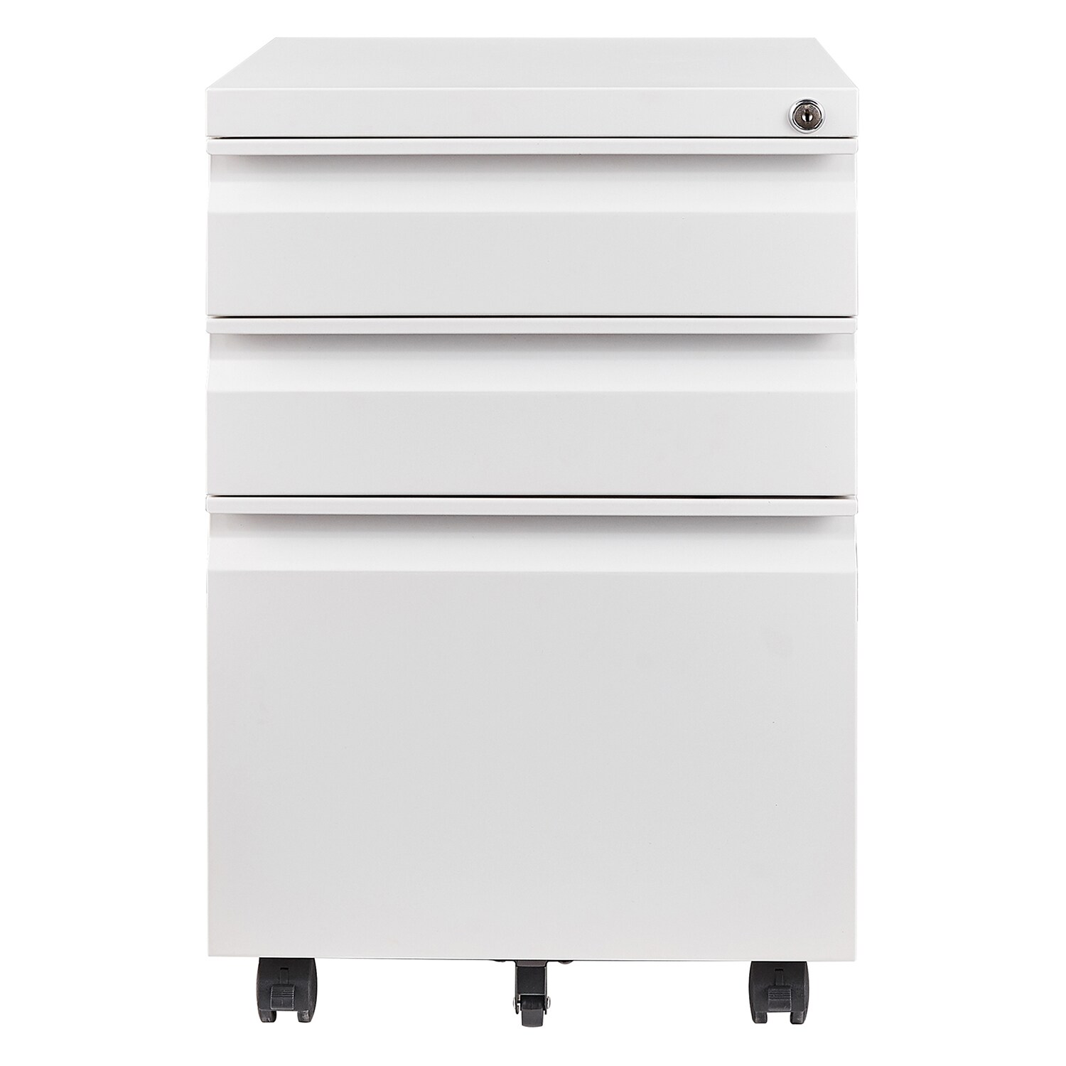 Metal File Cabinet with Two Drawers White - Brightroom™