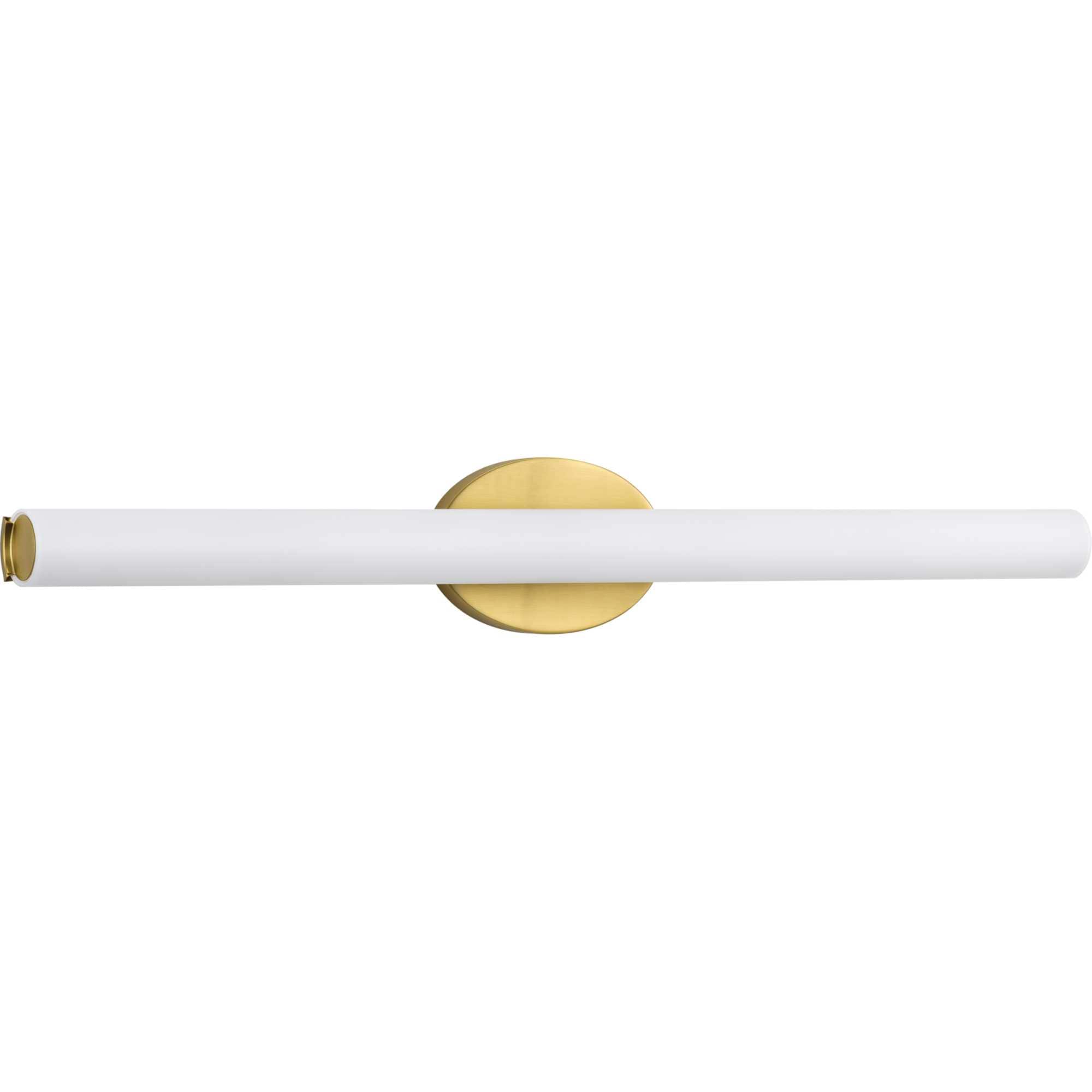 Progress Lighting P300184-012-30 Parallel LED 32-in 1 -Light Satin Brass Integrated LED Modern/contemporary Vanity light