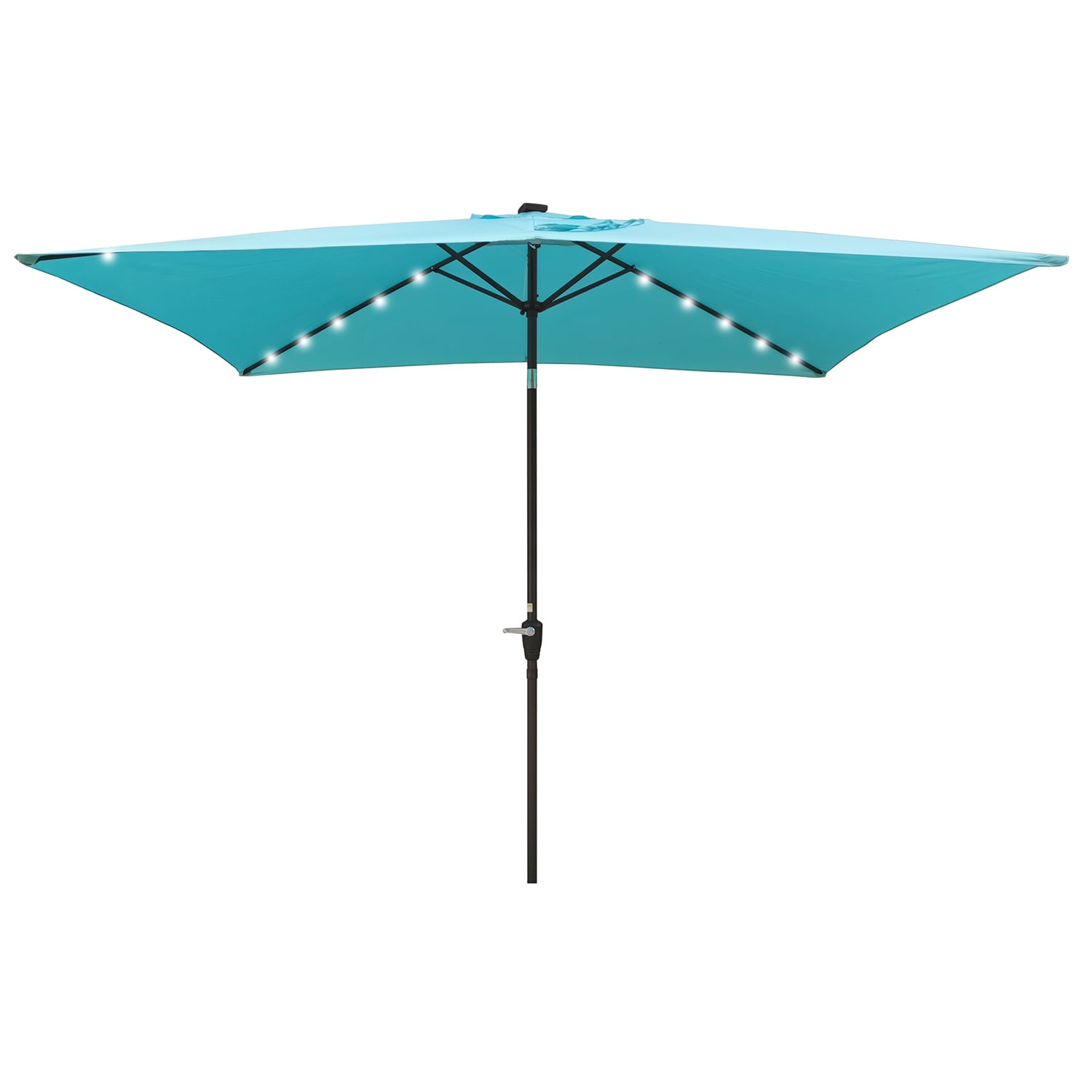 SINOFURN 10-ft Solar Powered Market Patio Umbrella in the Patio ...