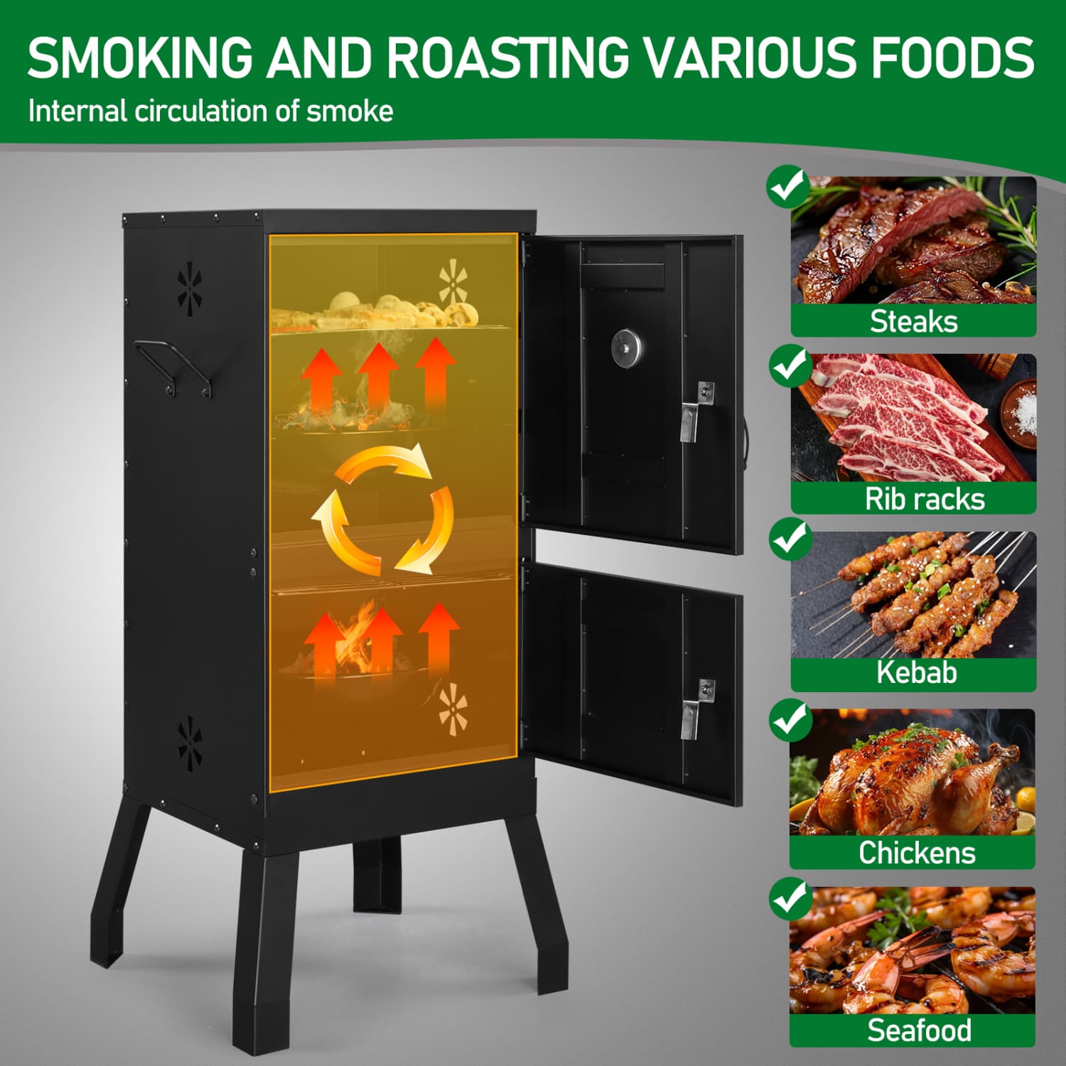 Angel Sar L2ZYYA403SDBD-BK Charcoal-Grills - View #6