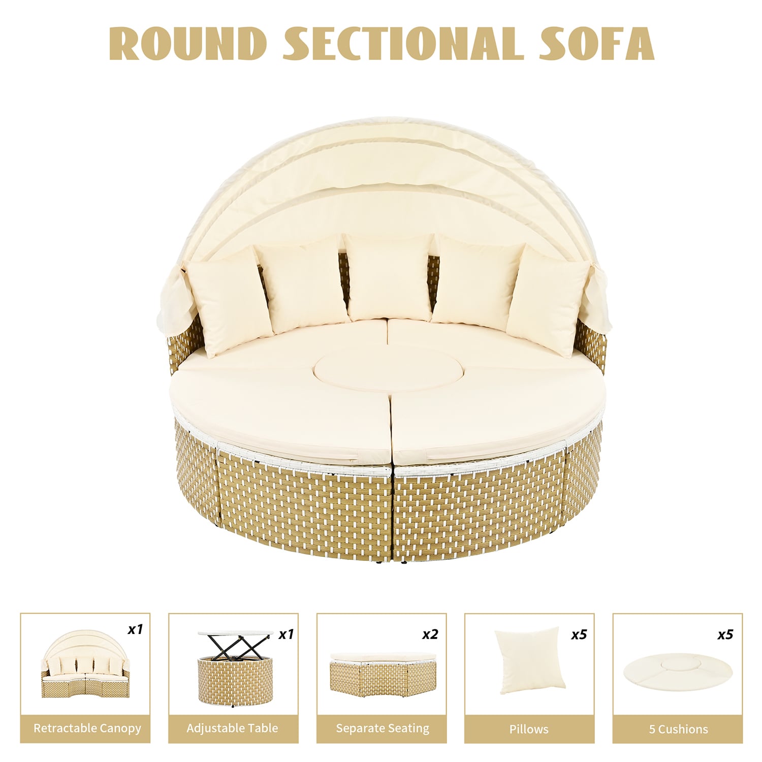 SINOFURN SYA010495BG Patio-Sofas-Daybeds - View #14
