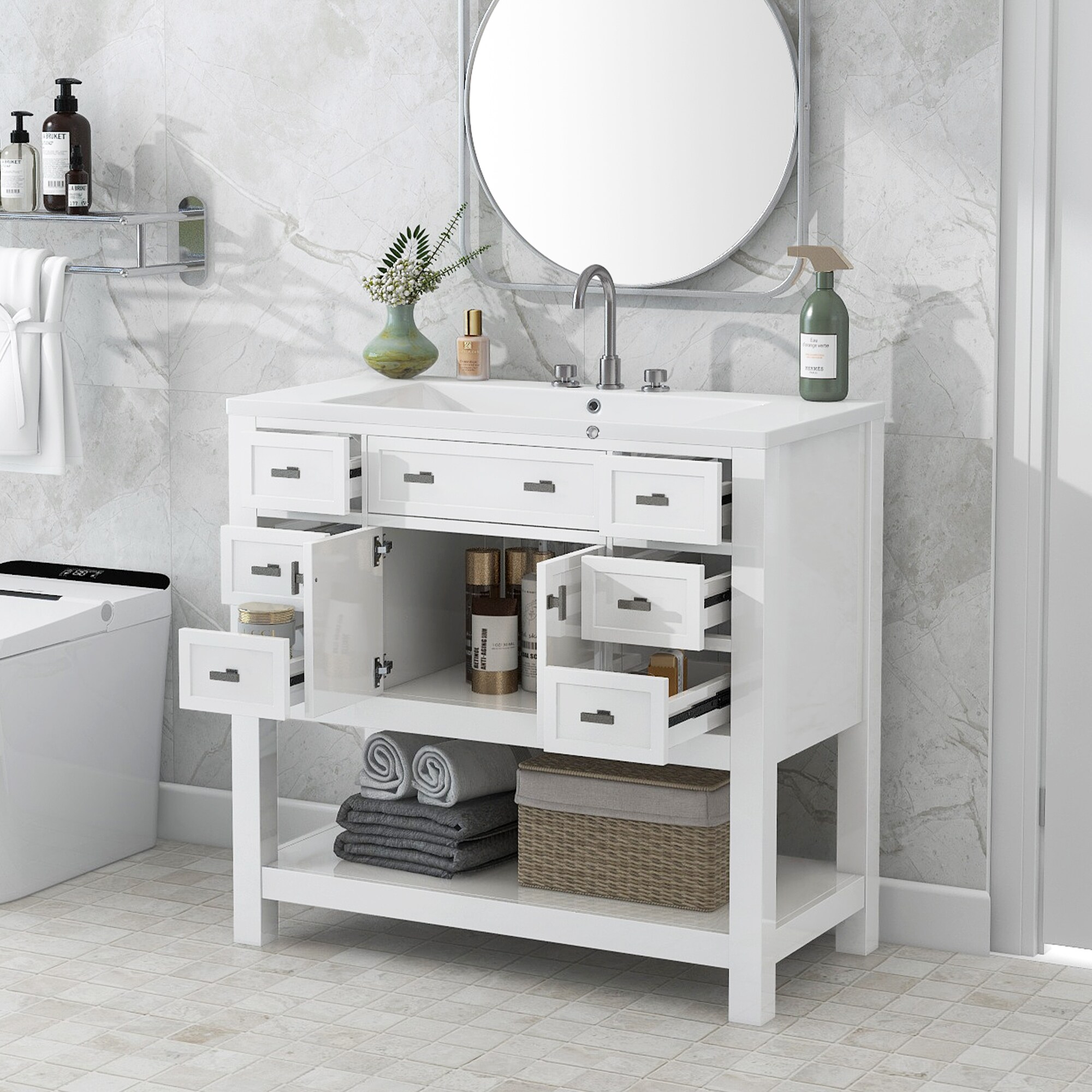 Siavonce ZX-113122 Bath-Vanity-Combo - View #11