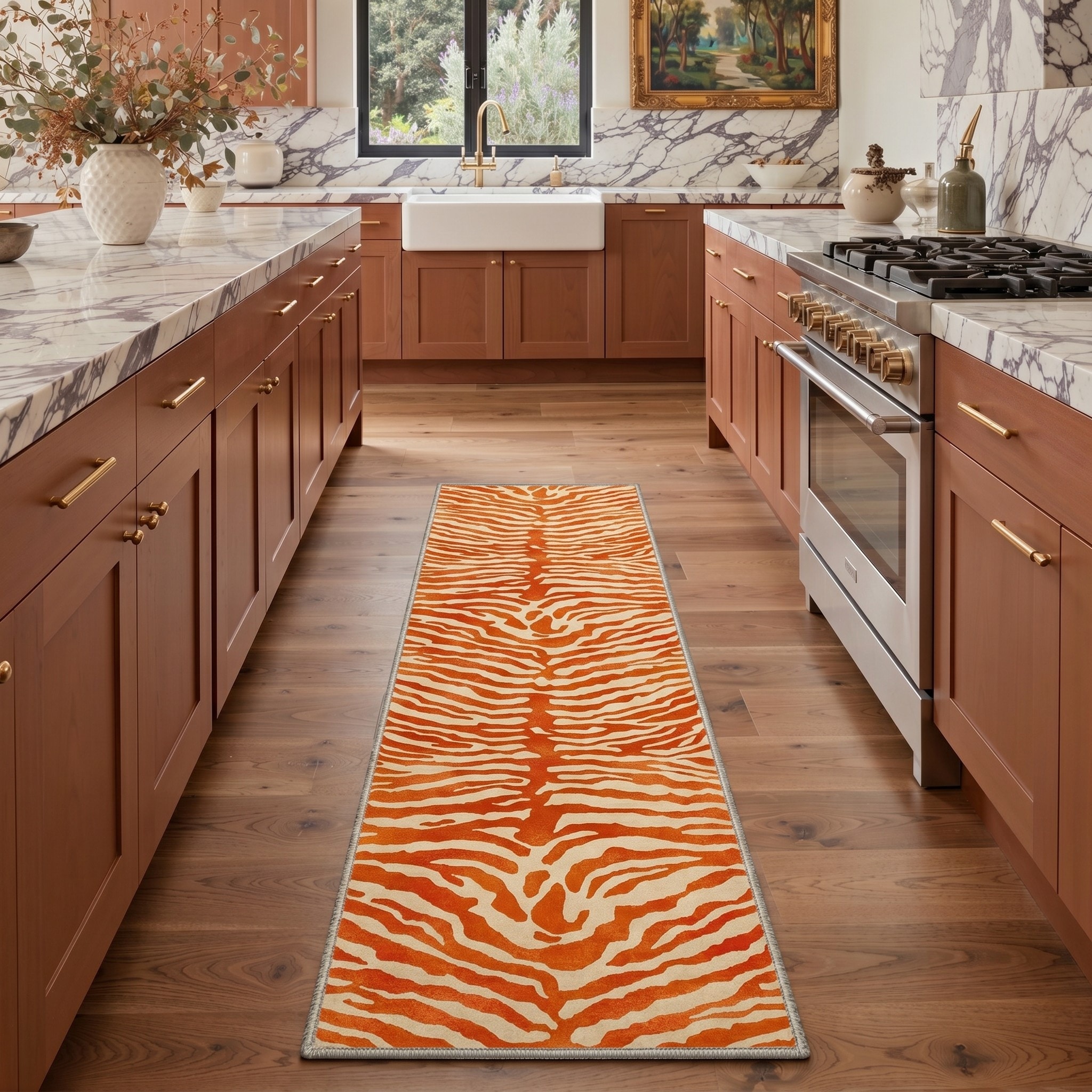 BAVNI ARN015-OCHREBLOO-2X5 rugs - View #2