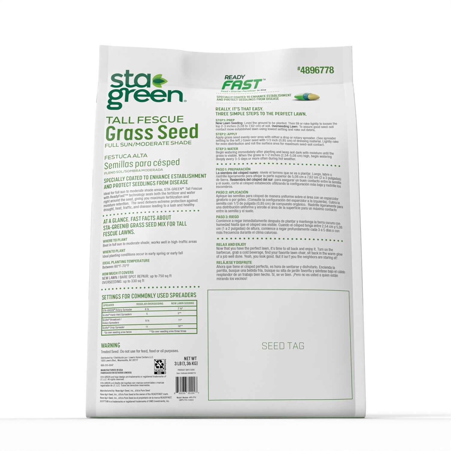 Sta-Green PS-TF3 Grass-Seed - View #2