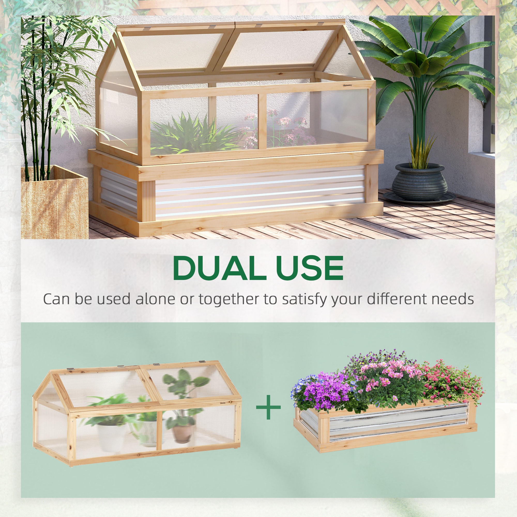 Outsunny 845-670 greenhouses - View #3