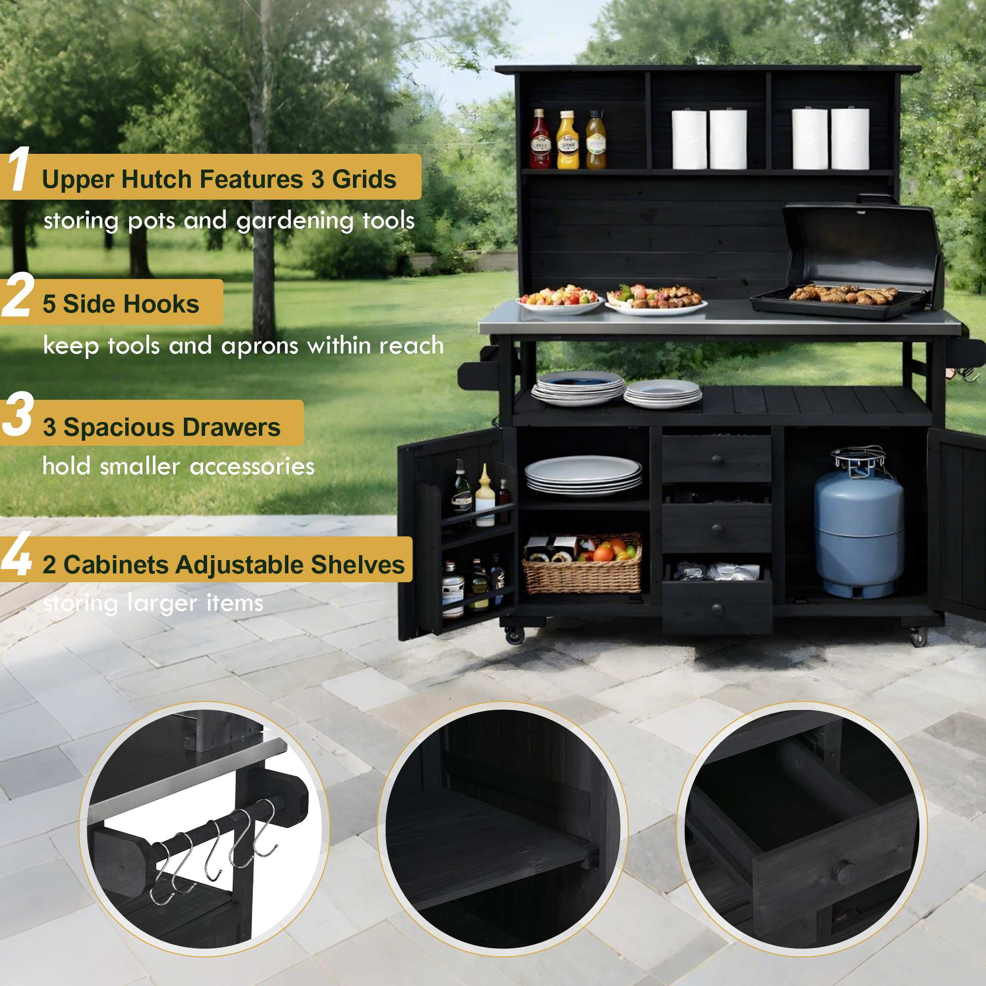 Vynxaria LESX3854DJGTHWP002 Potting-Benches - View #6