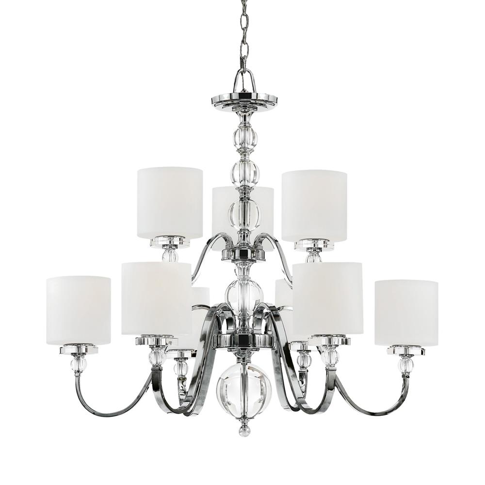 Quoizel DW5009C Downtown 8-Light Italian Fresco Transitional Damp Rated Chandelier