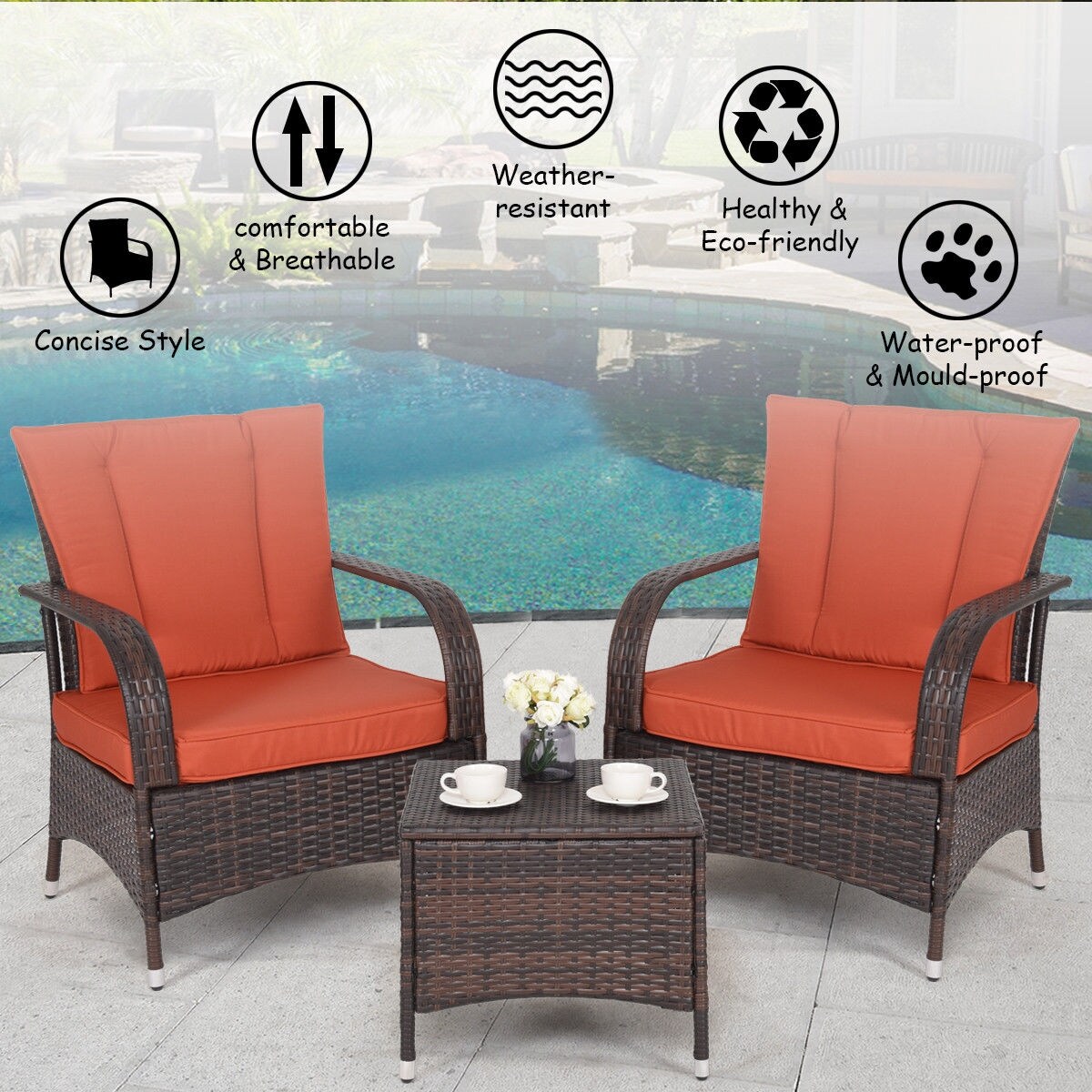 Slickblue D-CO-RO12685WH Patio-Conversation-Sets - View #3