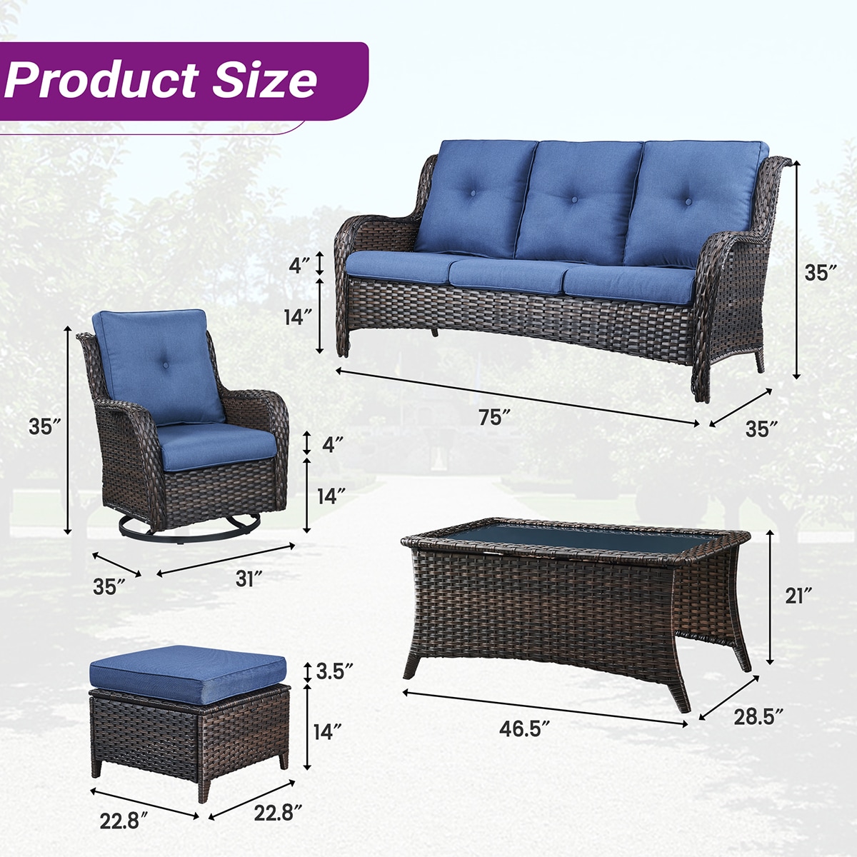 Rilyson FS013141823-1 Patio-Conversation-Sets - View #14