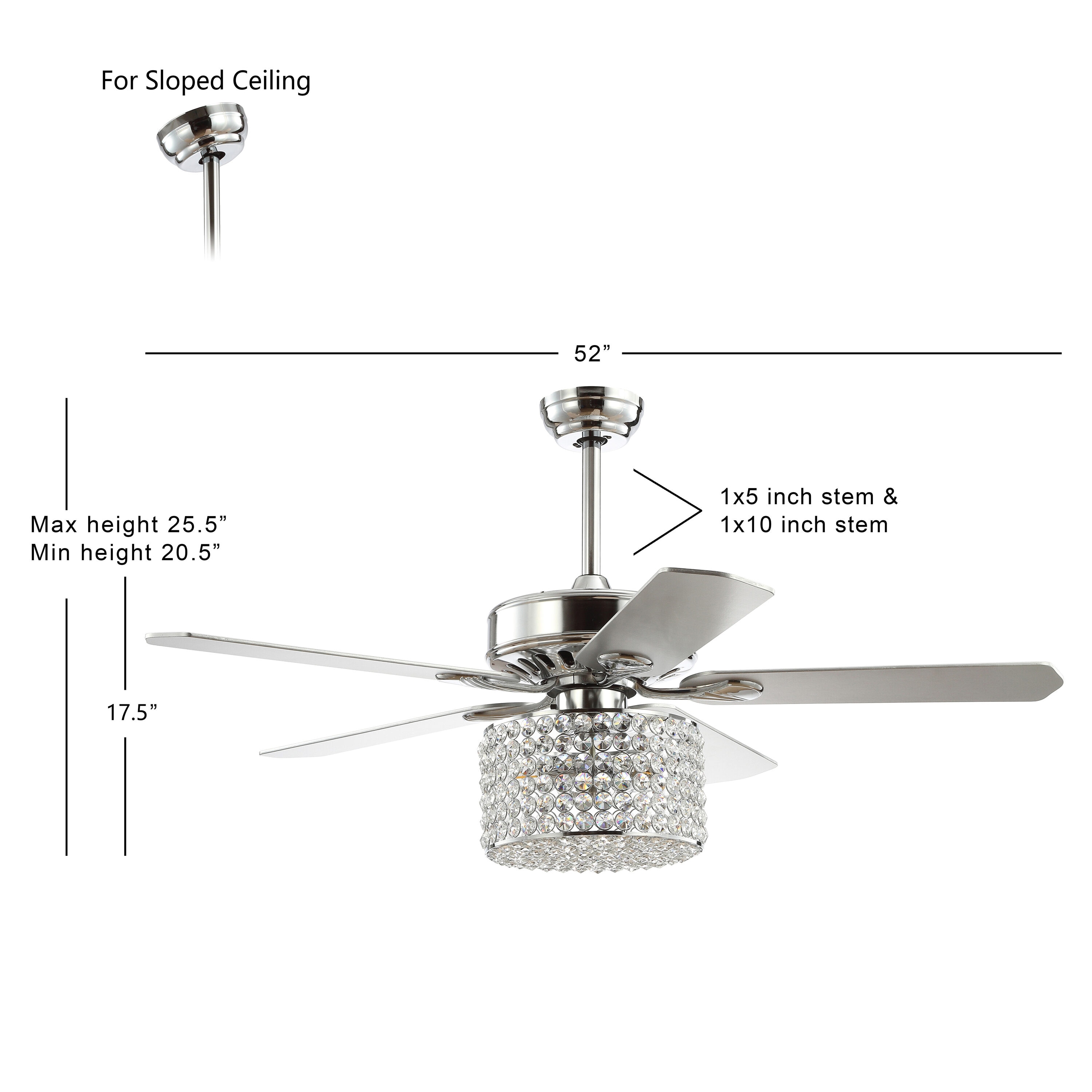 JONATHAN  Y JYL9606A Ceiling-Fans - View #4