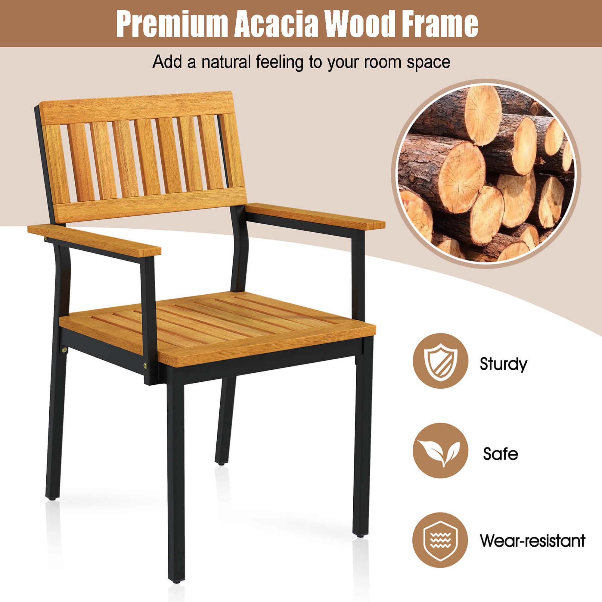 Costway HCST04218 Dining-Chairs - View #6