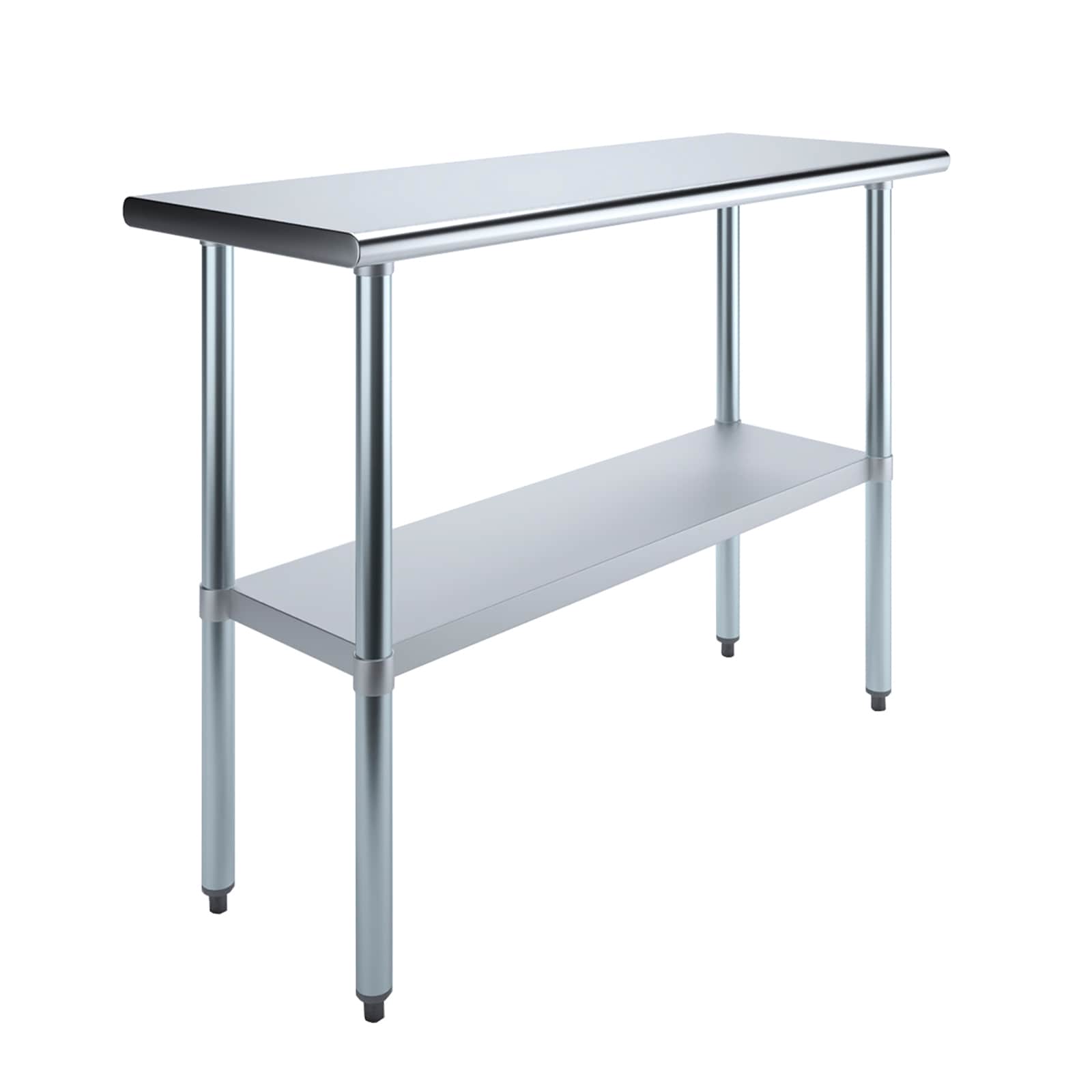Amgood - 18 in. x 48 in. Stainless Steel Table