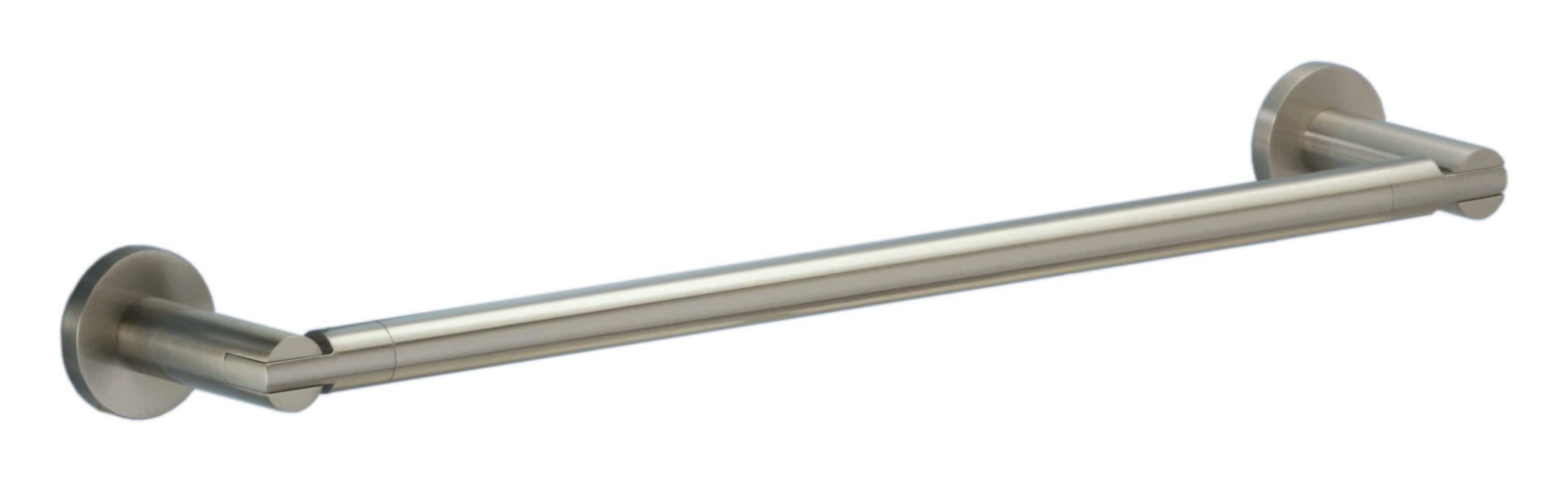 Gatco Channel 18-in Satin Nickel Wall Mount Single Towel Bar in the Towel  Bars department at