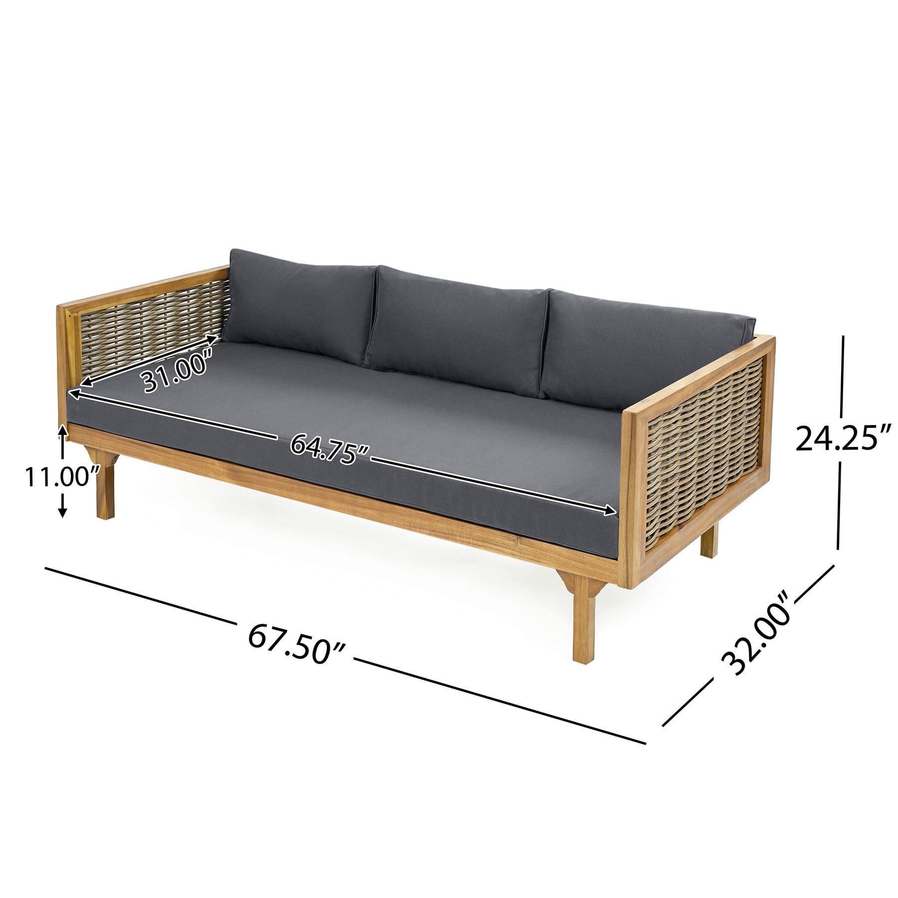 SINOFURN SYF830025GY Patio-Sofas-Daybeds - View #5