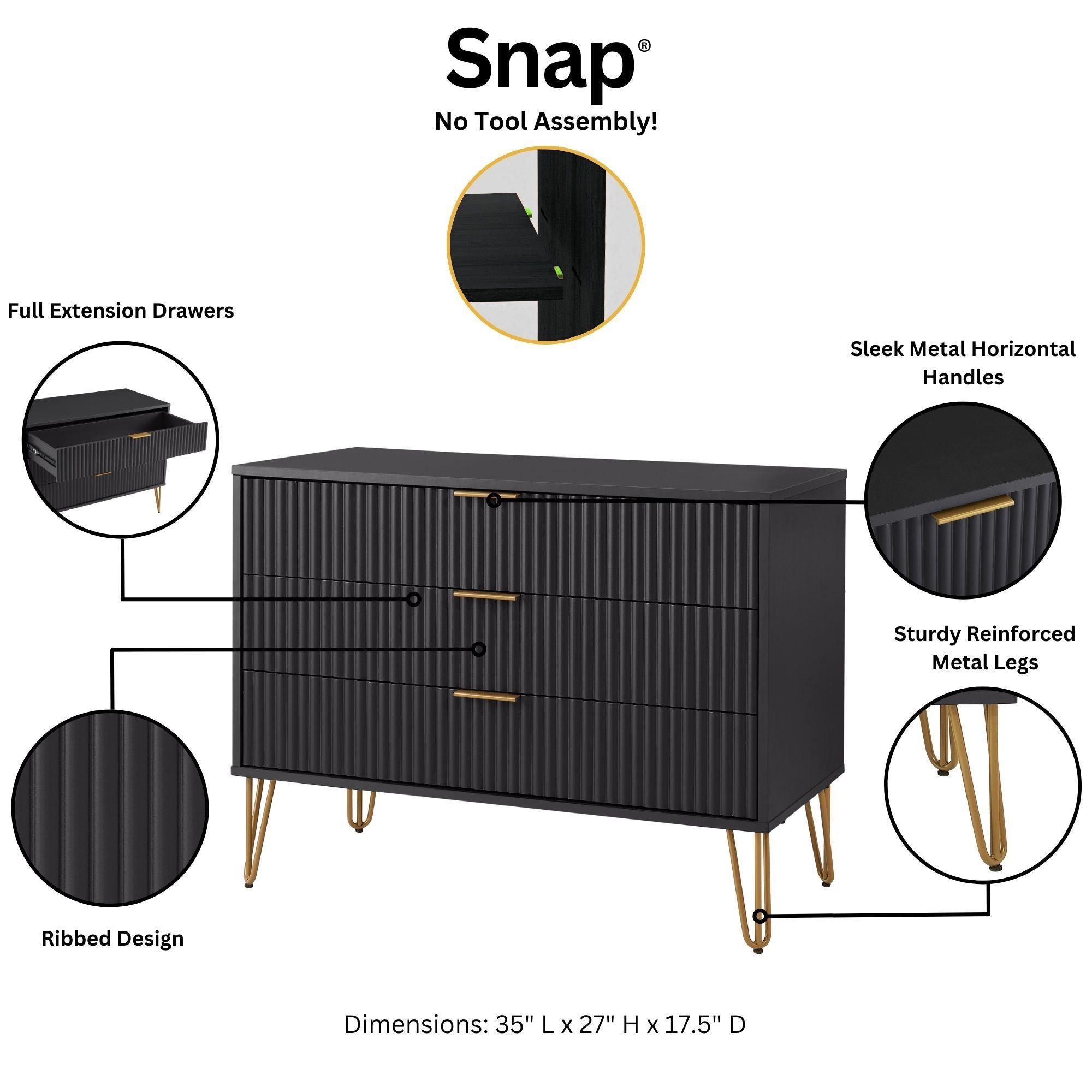 Manhattan Comfort 2-DB02-BK dressers - View #5