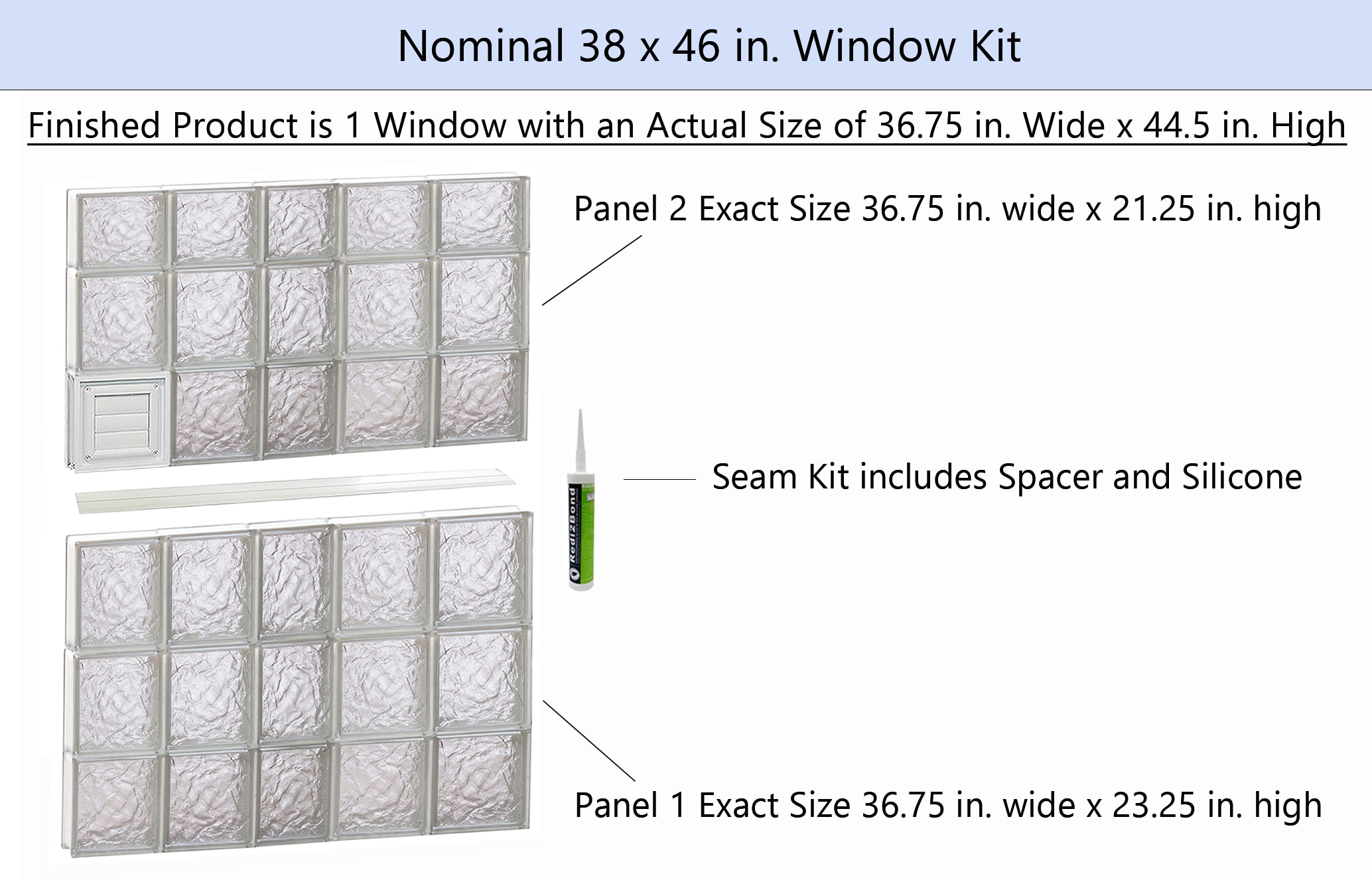 REDI2SET D3846IS Glass-Block-Windows - View #2