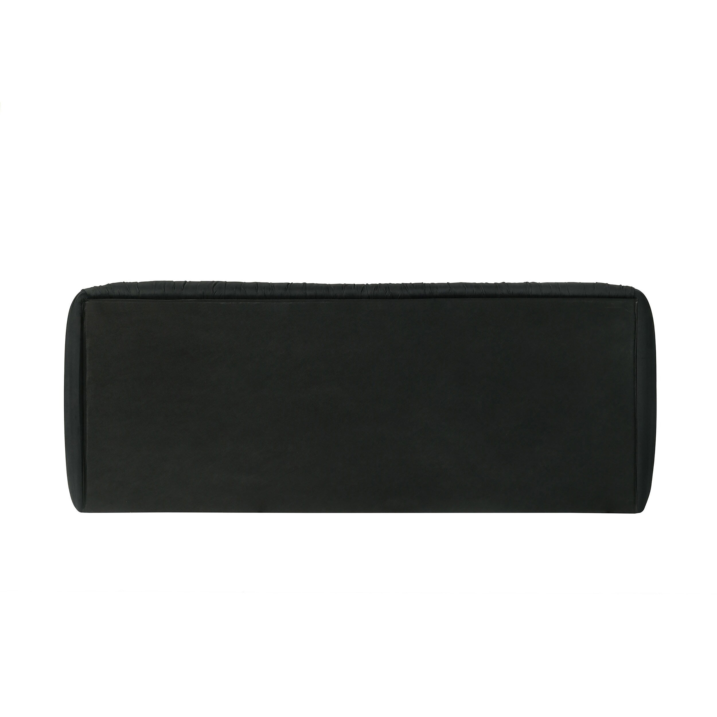 Furniture of America Kira Black King Upholstered Platform Bed