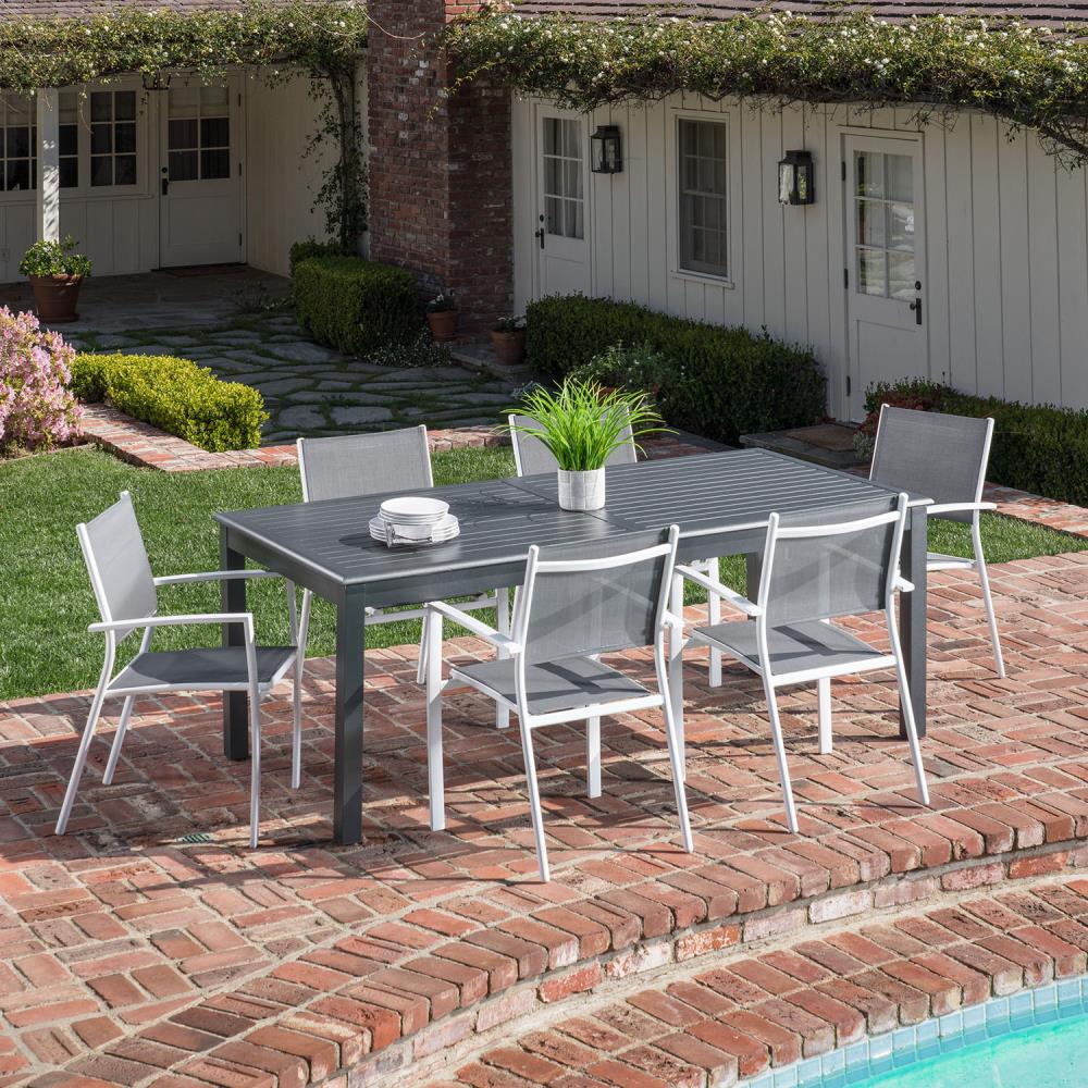 Hanover DAWDN7PC-WHT Patio-Dining-Sets - View #11