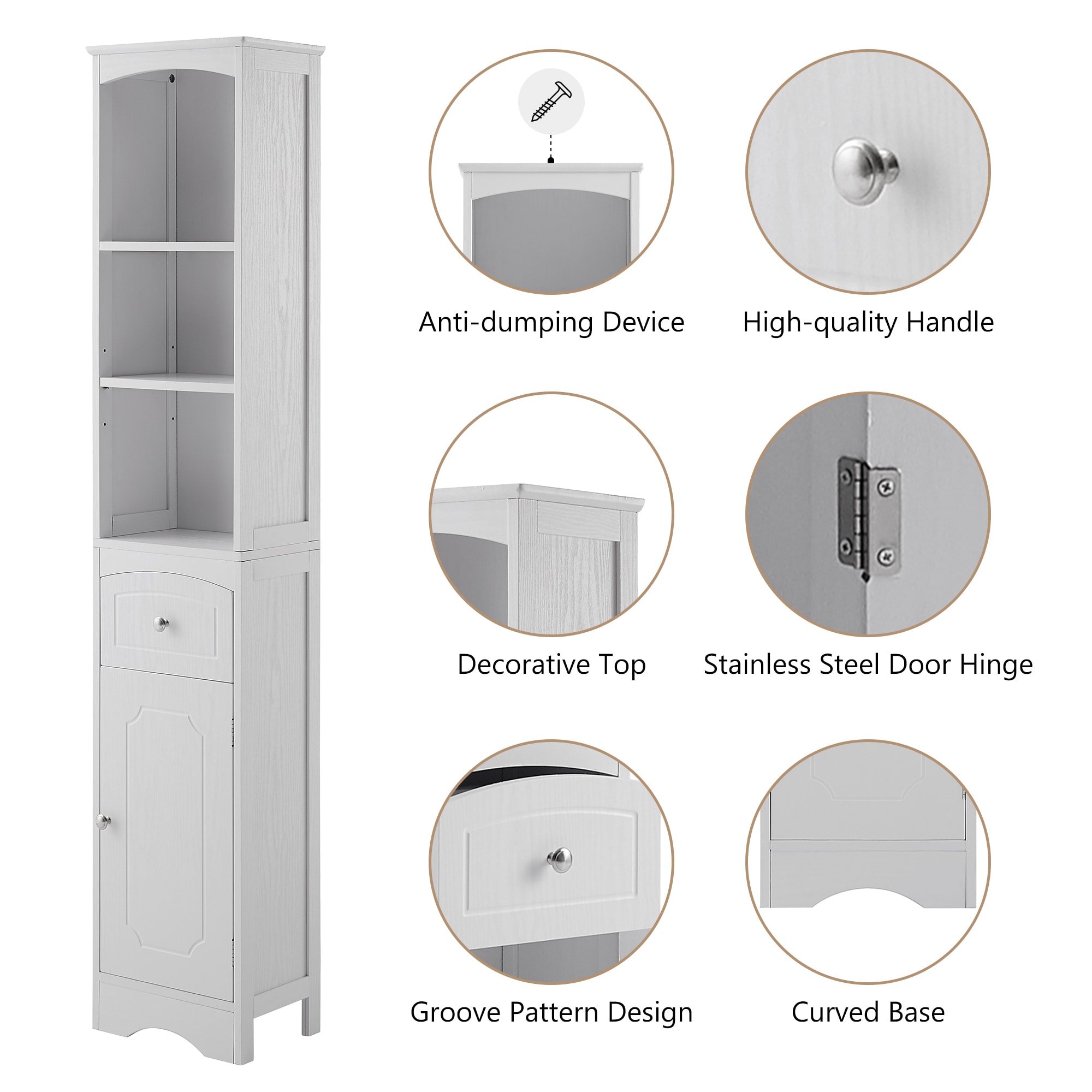 Siavonce XH43137 Utility-Storage-Cabinets - View #3