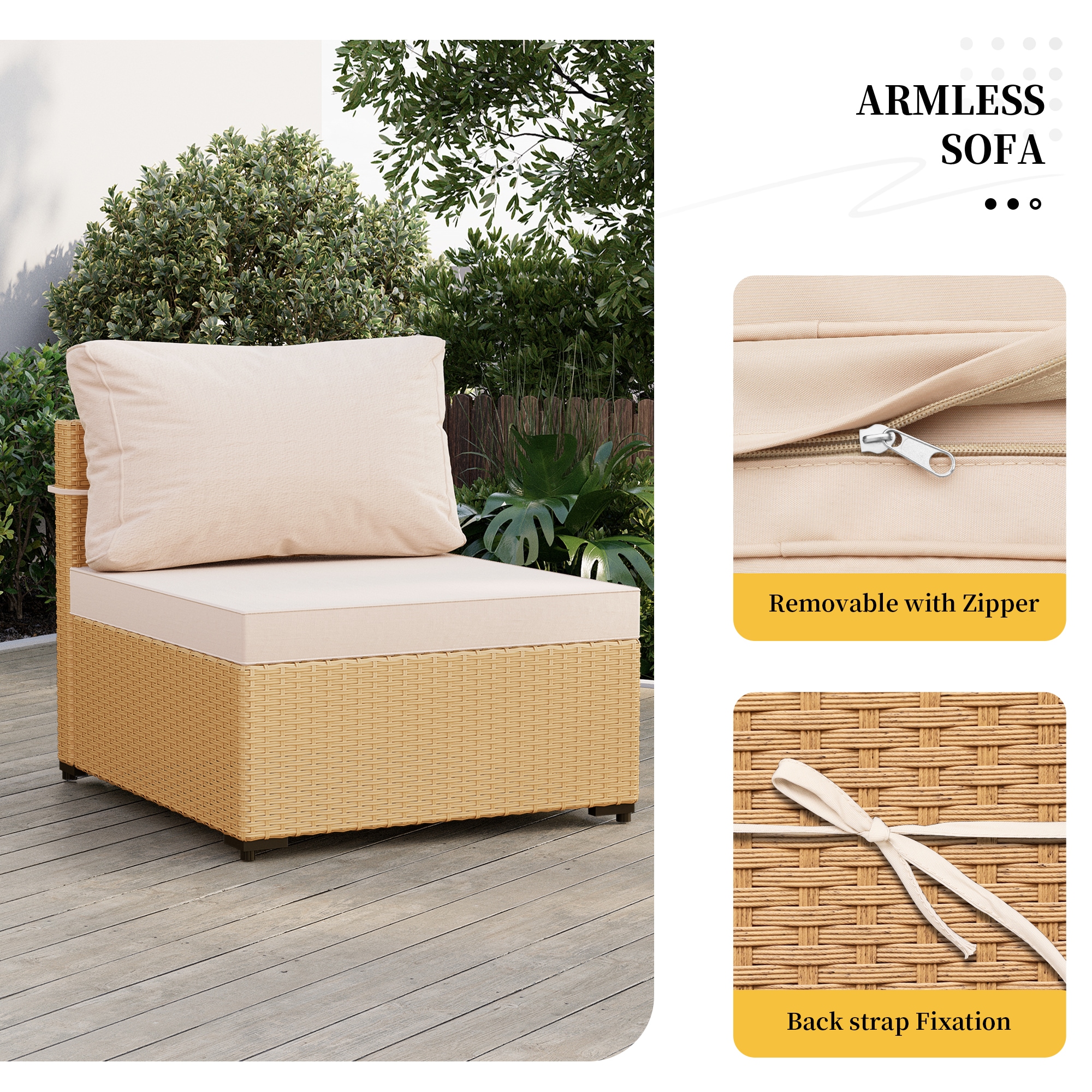 UPHA TBBE-AB-BEIGE Patio-Conversation-Sets - View #5