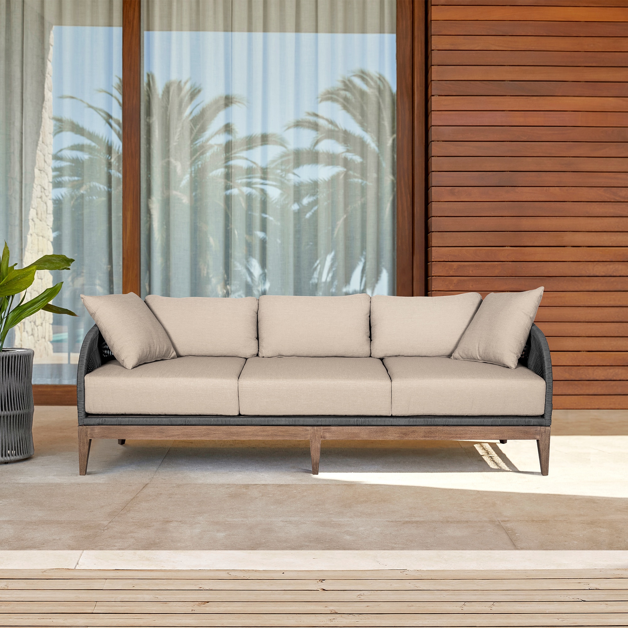Armen Living LCORSOEUCTP Patio-Sofas-Daybeds - View #10
