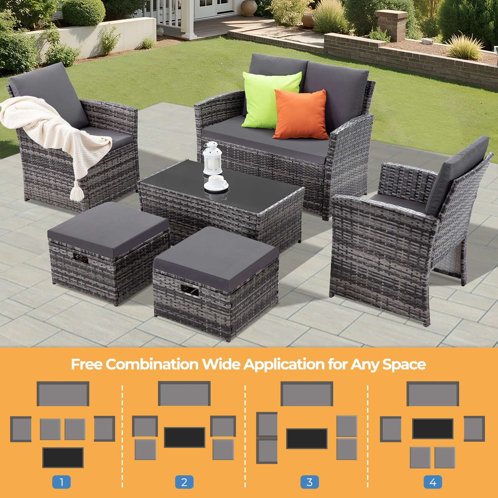 EarlGrove LS-F5781-GY00304 Patio-Conversation-Sets - View #9