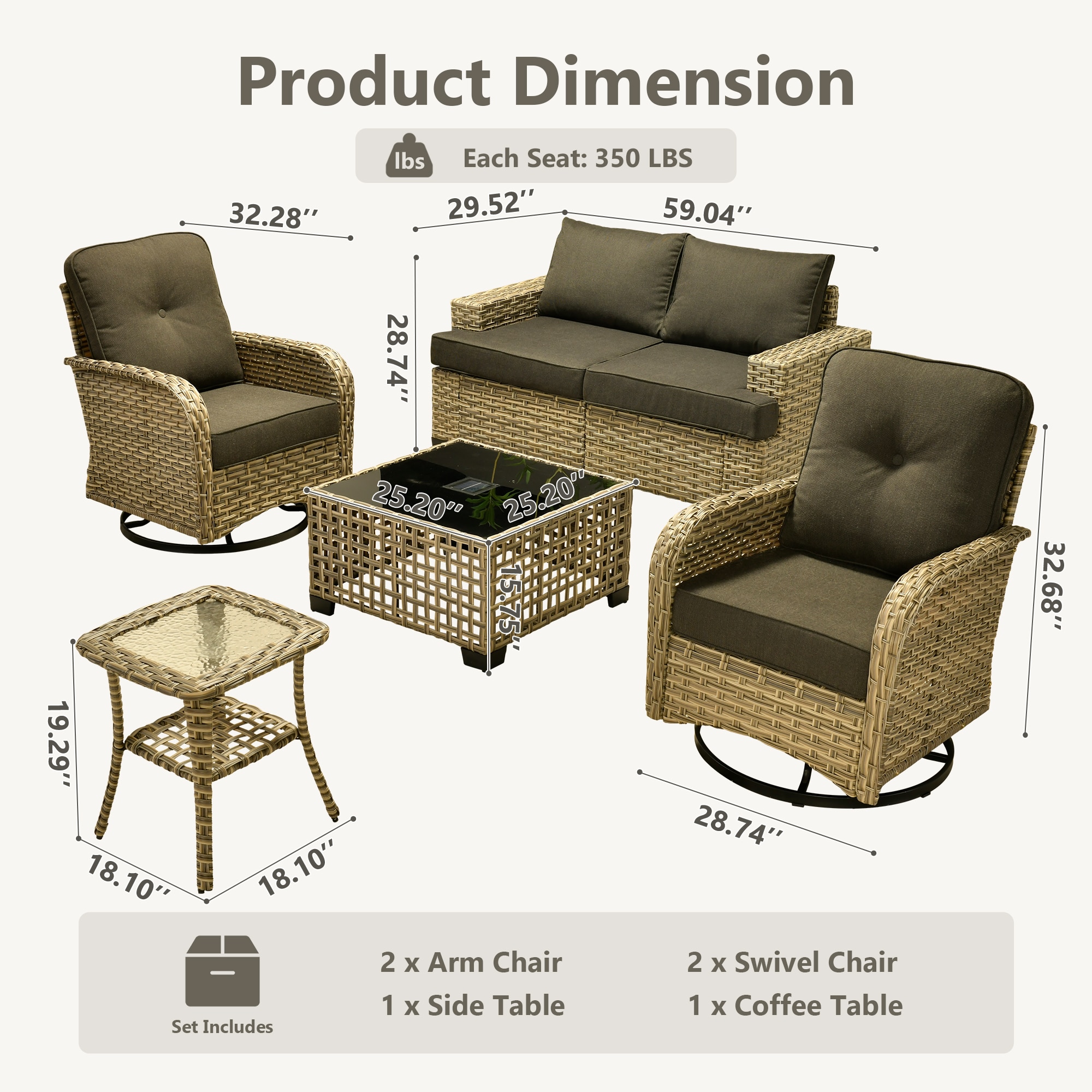 Caodoc L5-YZTBS100-1 Patio-Sofas-Daybeds - View #9