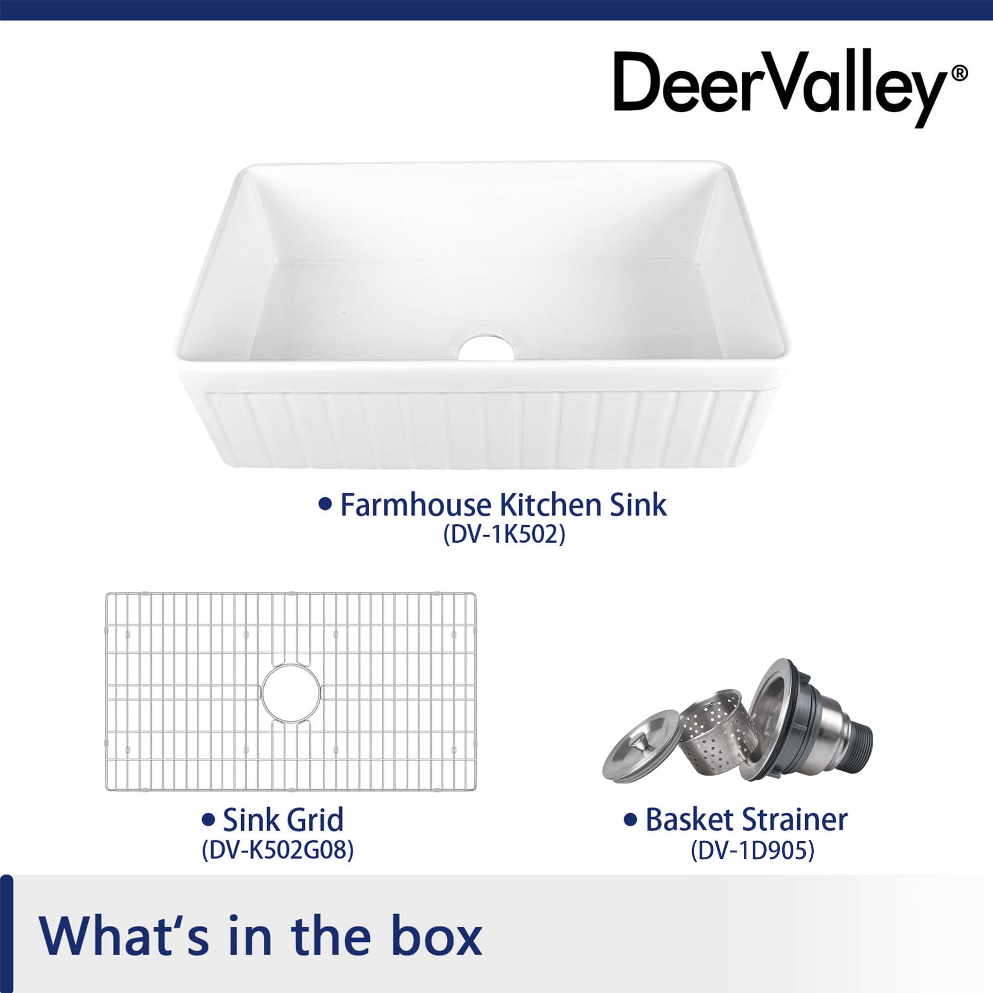 White Fireclay Farmhouse Apron Front Single Bowl Kitchen Sink