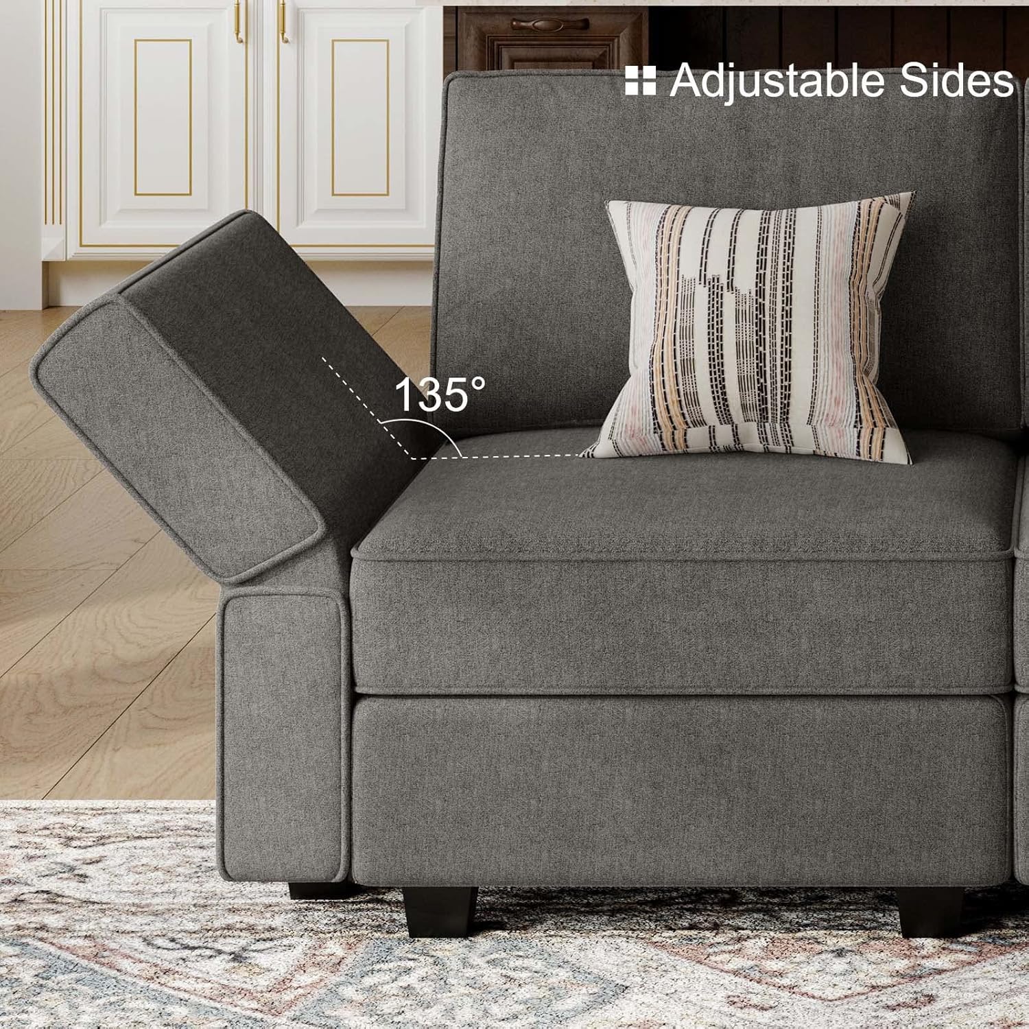 Belffin BF196-2-7B2C-GRAY futons - View #5