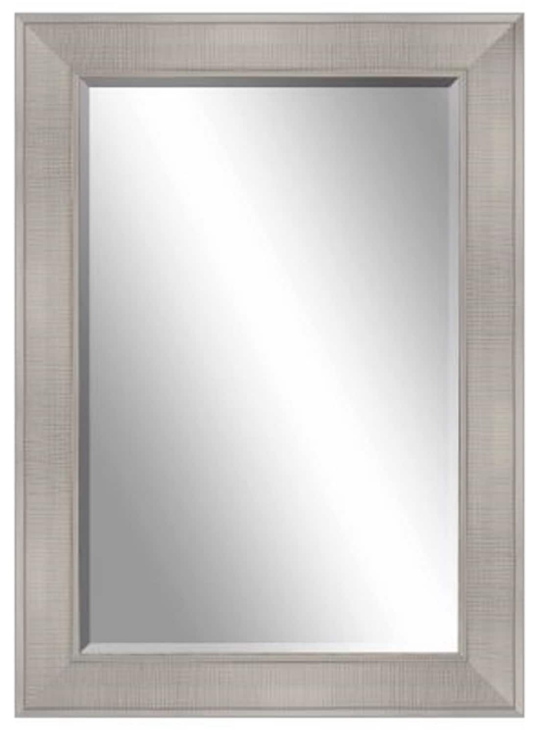 Bevelled Modern Silver Wall Mirror