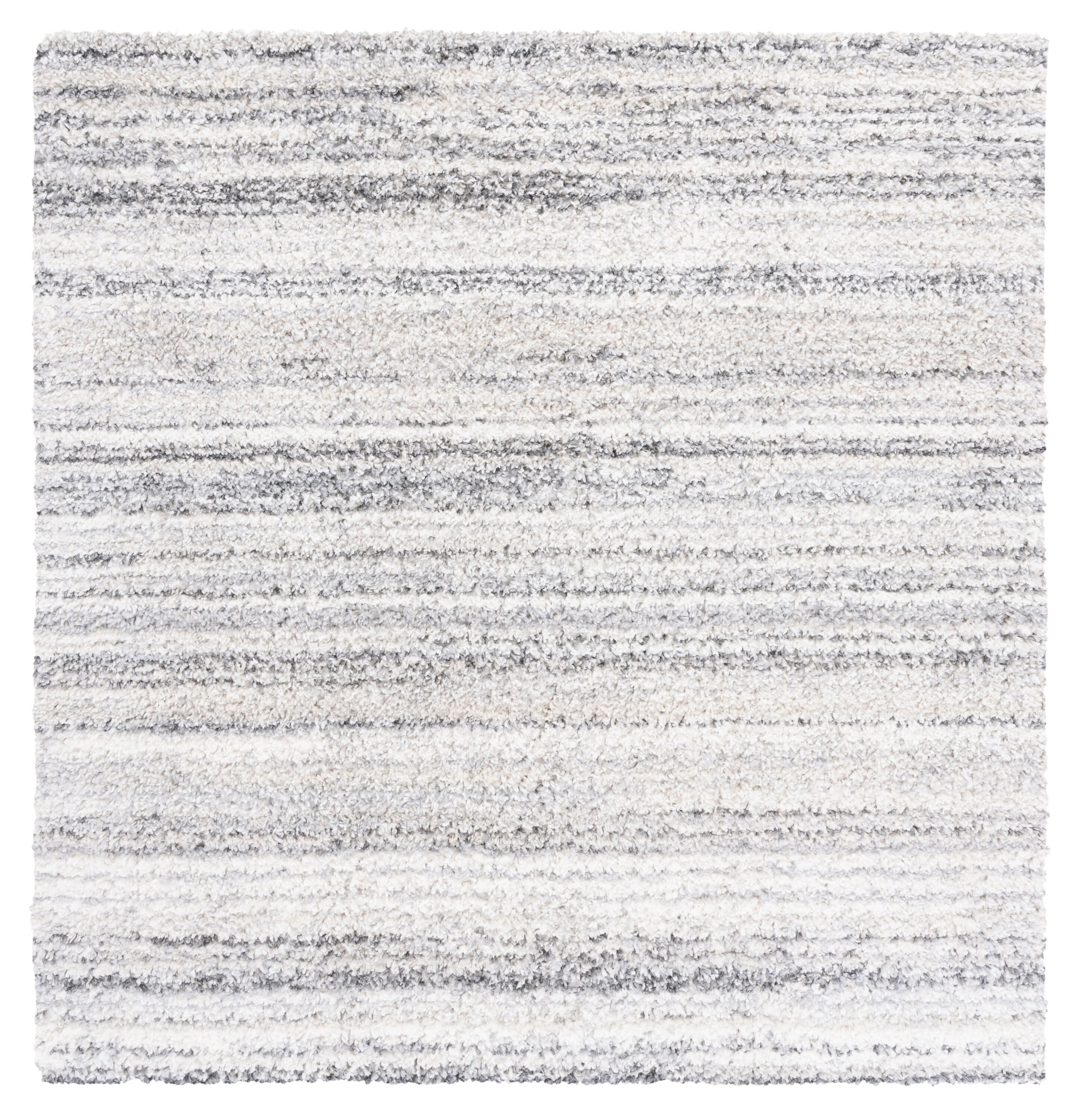 Berber Shag 406F Grey Ivory 7 X 7 Area Rug