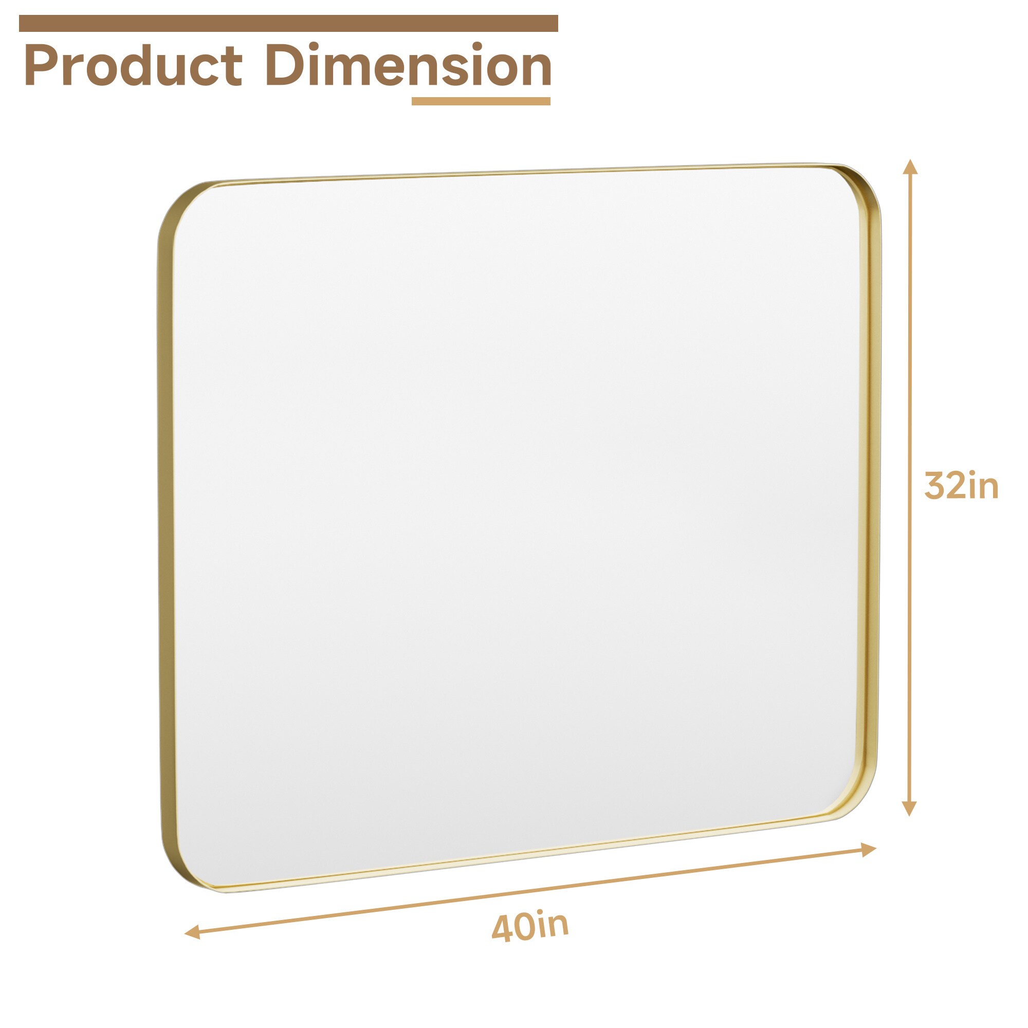LOVMOR M-G-4032-LSQ Decor-Mirrors - View #2