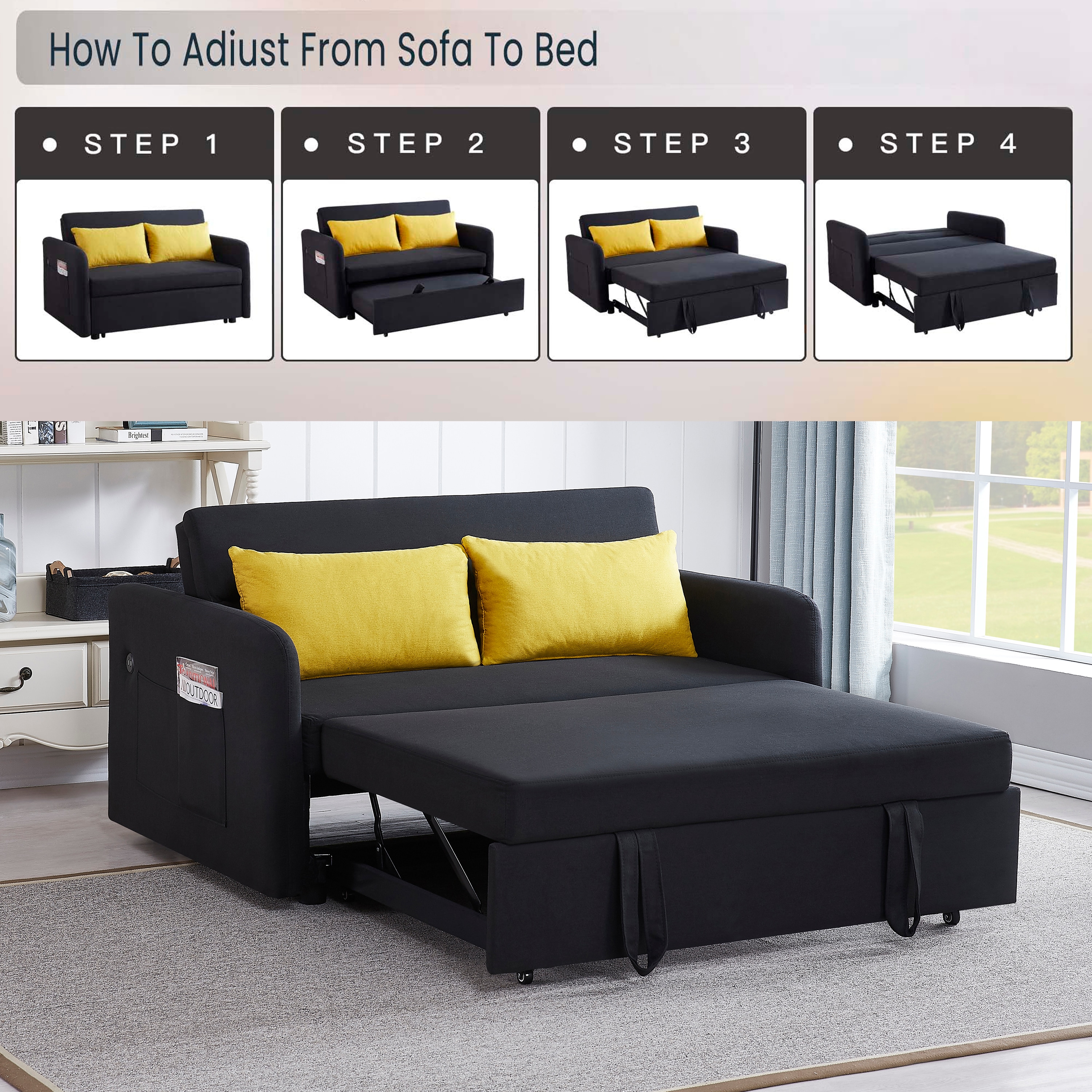 LIVIZA GGJD003BK Sofas-Loveseats - View #5