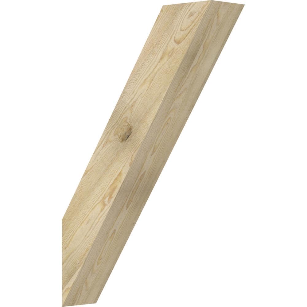 Ekena Millwork BRC06X24X36TRA00RDF 6-in x 24-in x 36-in Douglas Fir Unfinished Wood Traditional rough sawn