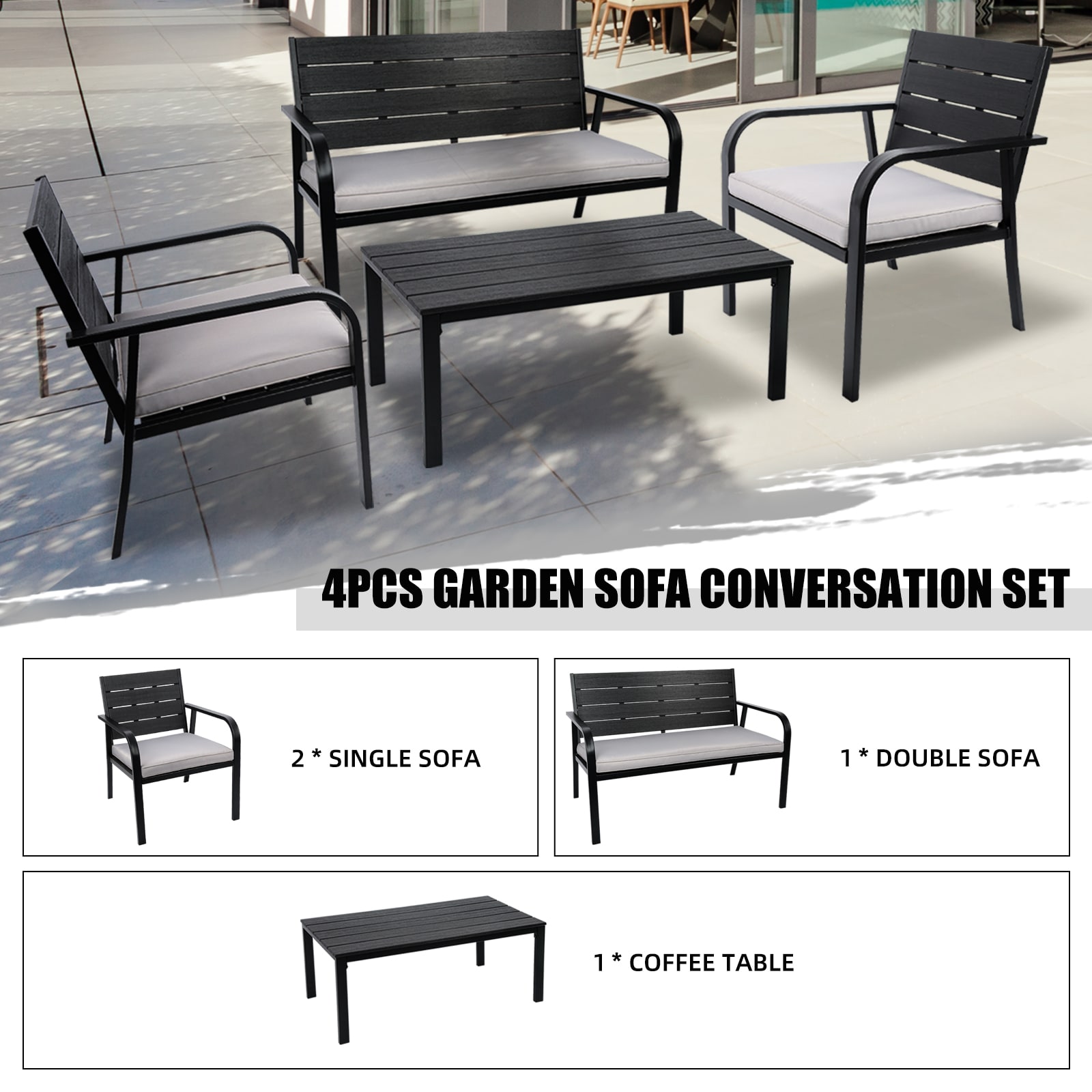 EXTRAUP YHLW69168751 Patio-Conversation-Sets - View #7