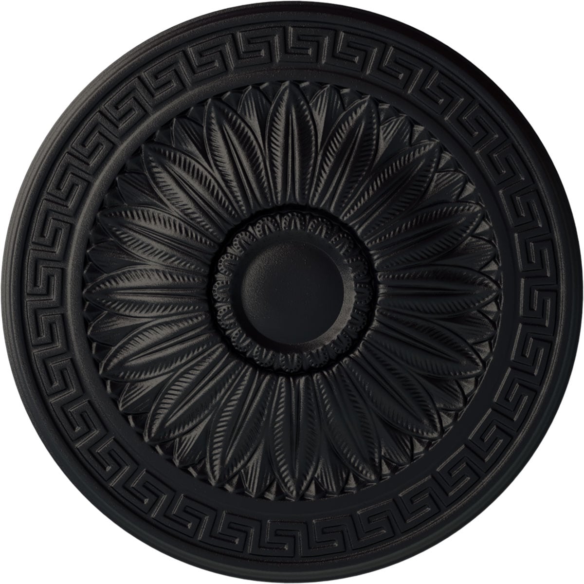Ekena Millwork CM20HASGS Randee 20-in W x 20-in L Painted Steel Gray Polyurethane Whole Ceiling Medallion