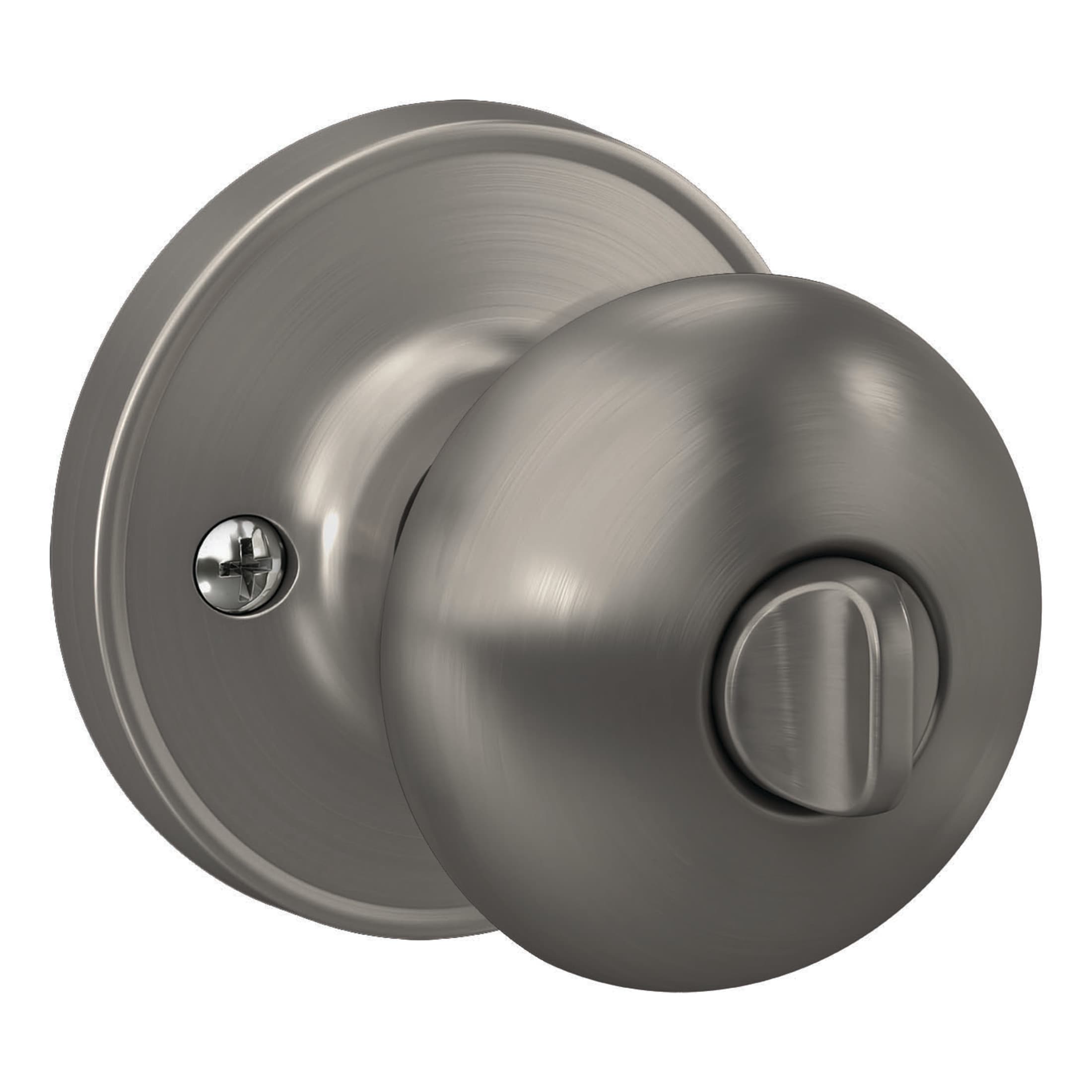 Schlage Satin Nickel Delfayo Keyed Entry Doorknob
