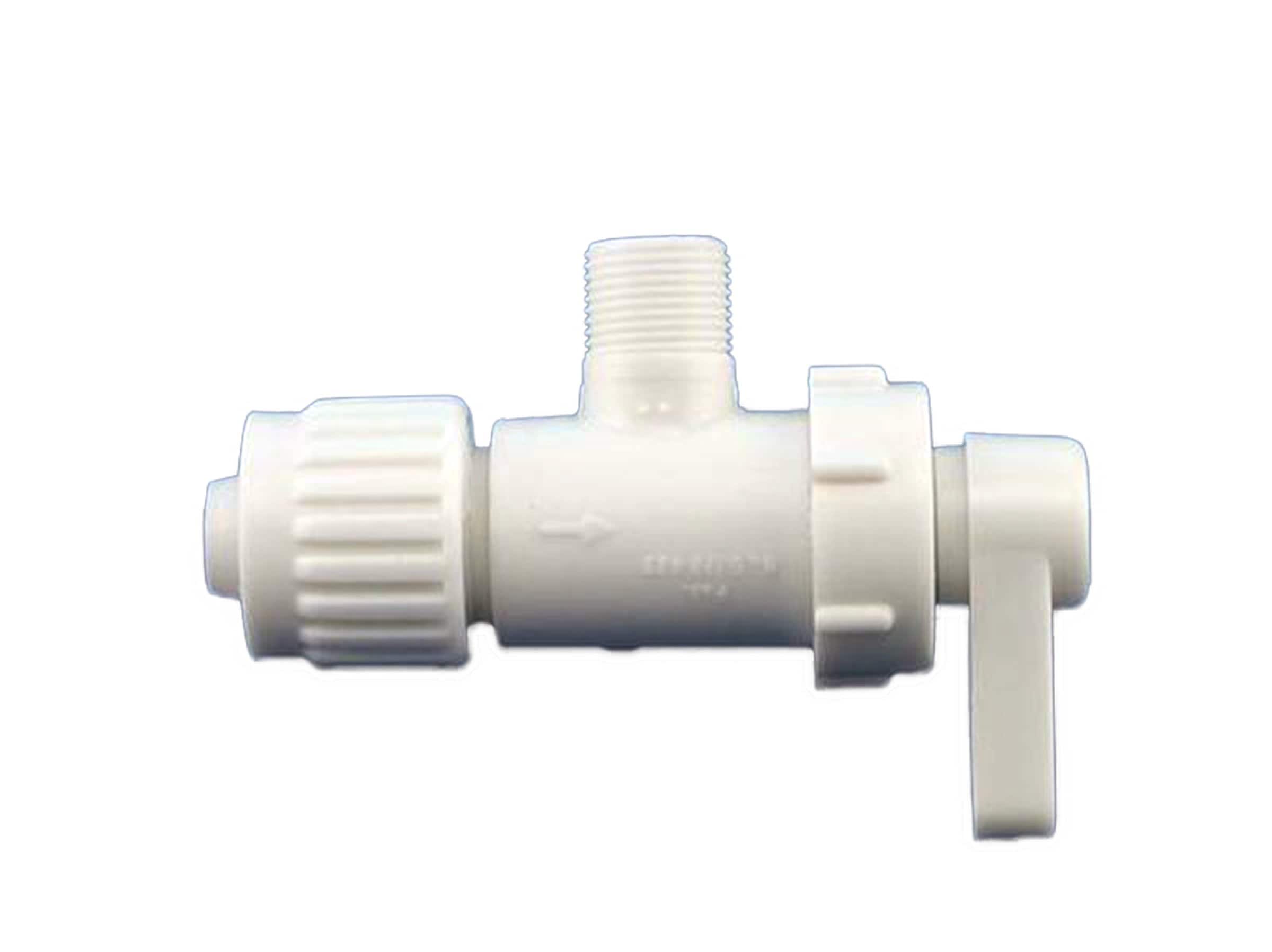 Flair-It  16893 Plastic Angle Stop Valve 1/2 PEX x 3/8 Compression