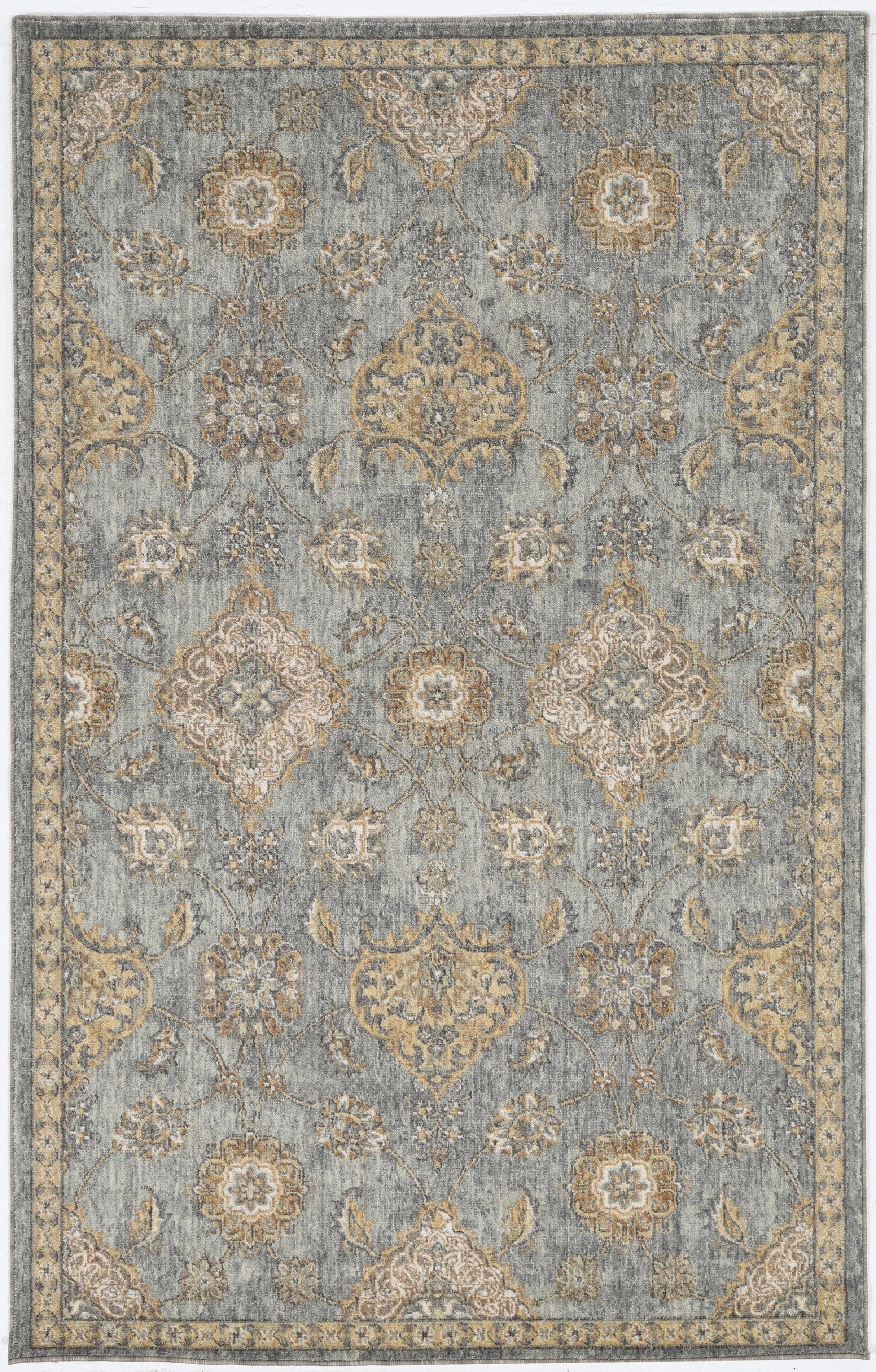 Everyday Woven EVE682123X33 2 x 3 (ft) Wool Slate Rectangular Indoor Medallion Farmhouse/Cottage Area rug