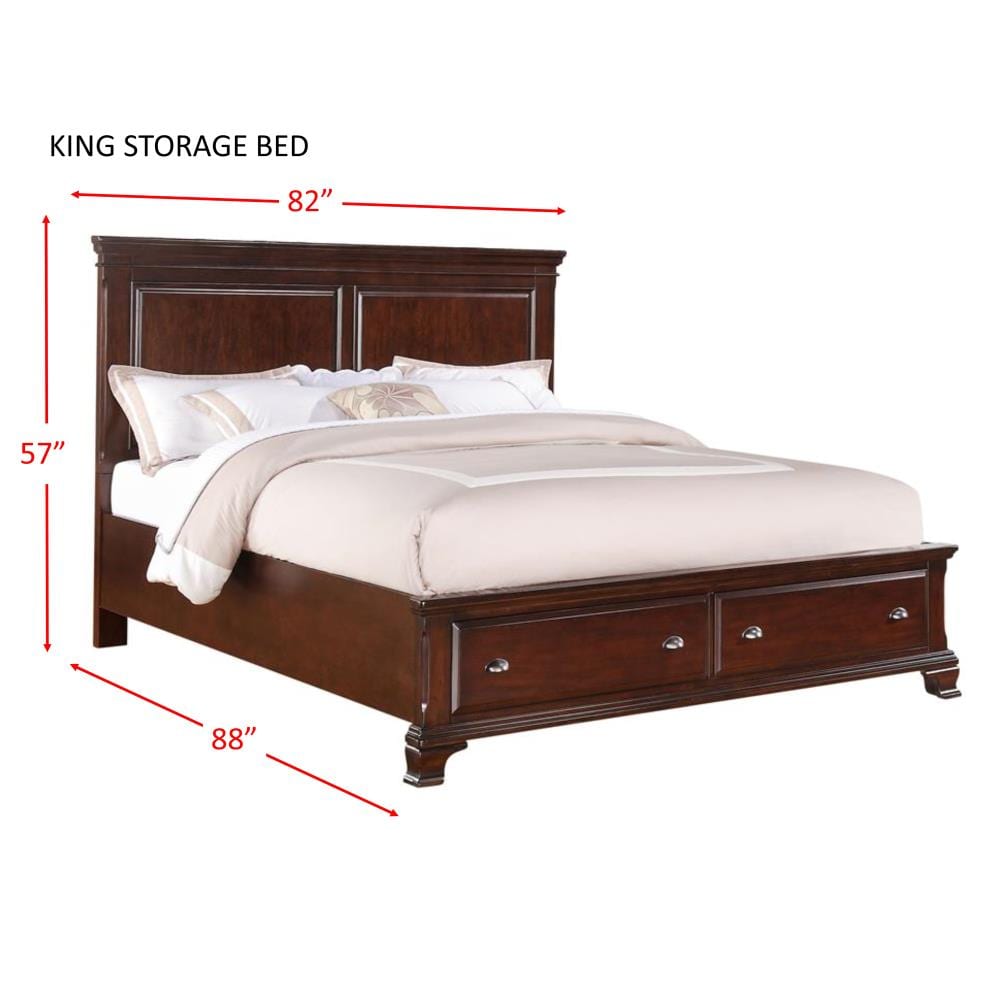 Picket House Furnishings Brinley Cherry King Bedroom Set CN350KB5PC at ...