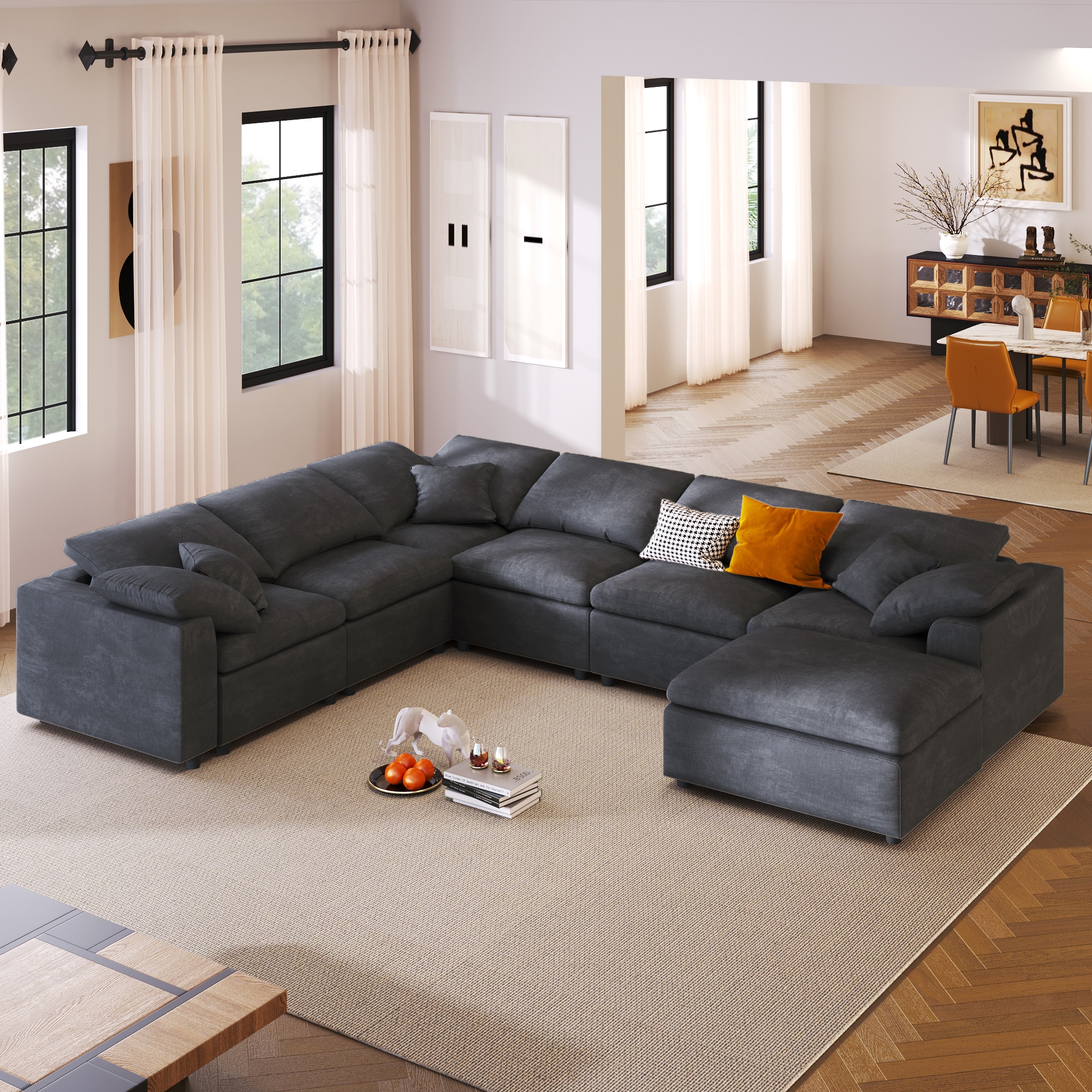 SINOFURN SYA020324GY Sofas-Loveseats - View #10
