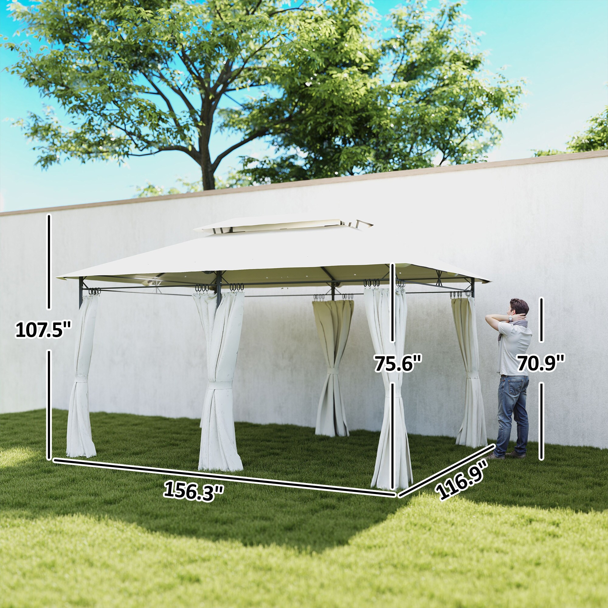 LUXEYARD DS-M-BAC06911 Wood-Resin-Gazebos - View #5
