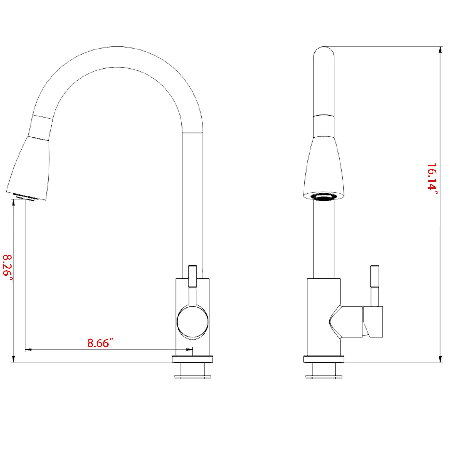 LOVMOR SF-J-JYD3411BN Kitchen-Faucets - View #6