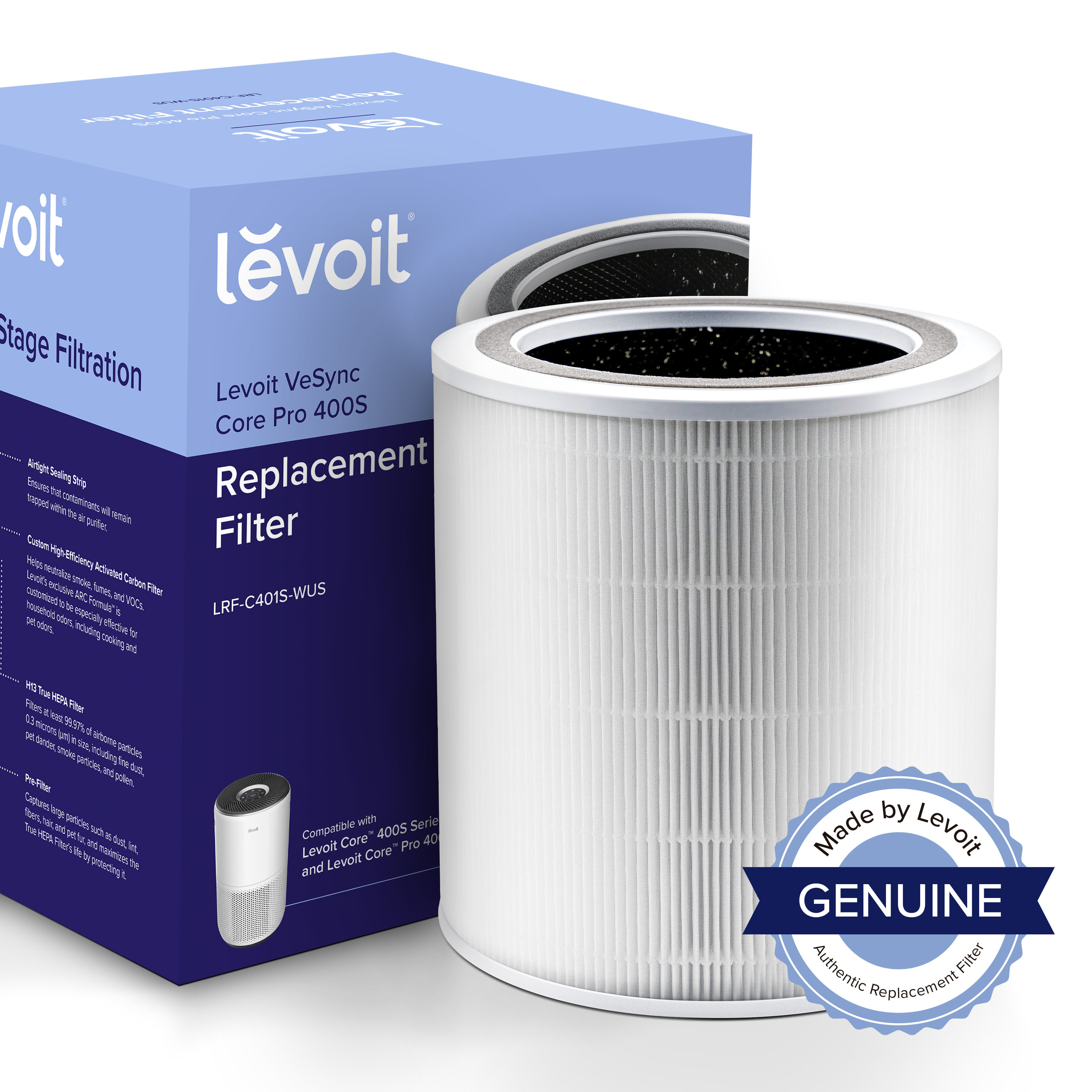 Levoit Core 400S Air Purifier + Extra Filter Combo - VeSync Store