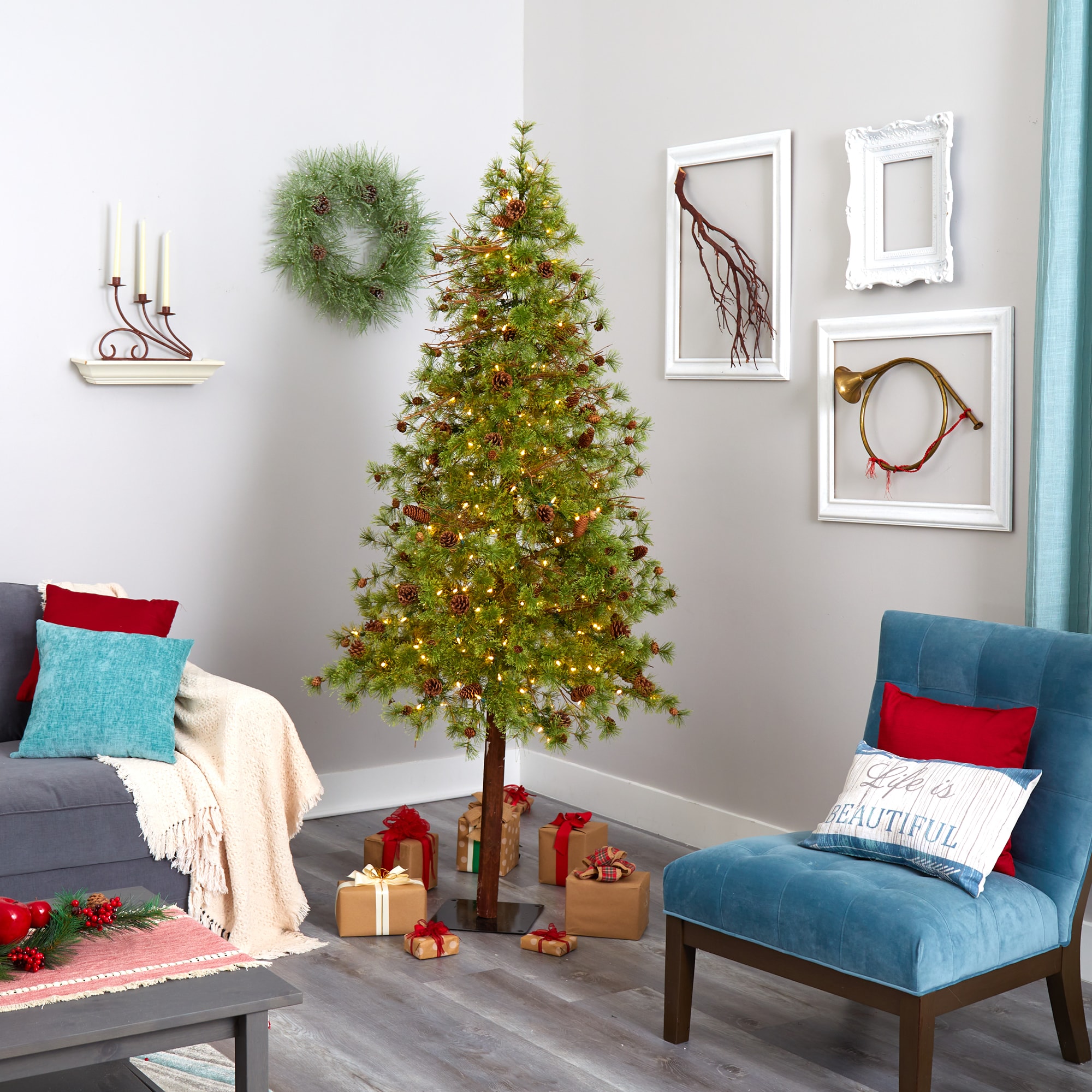 Nearly Natural T1435 Artificial-Christmas-Trees - View #8