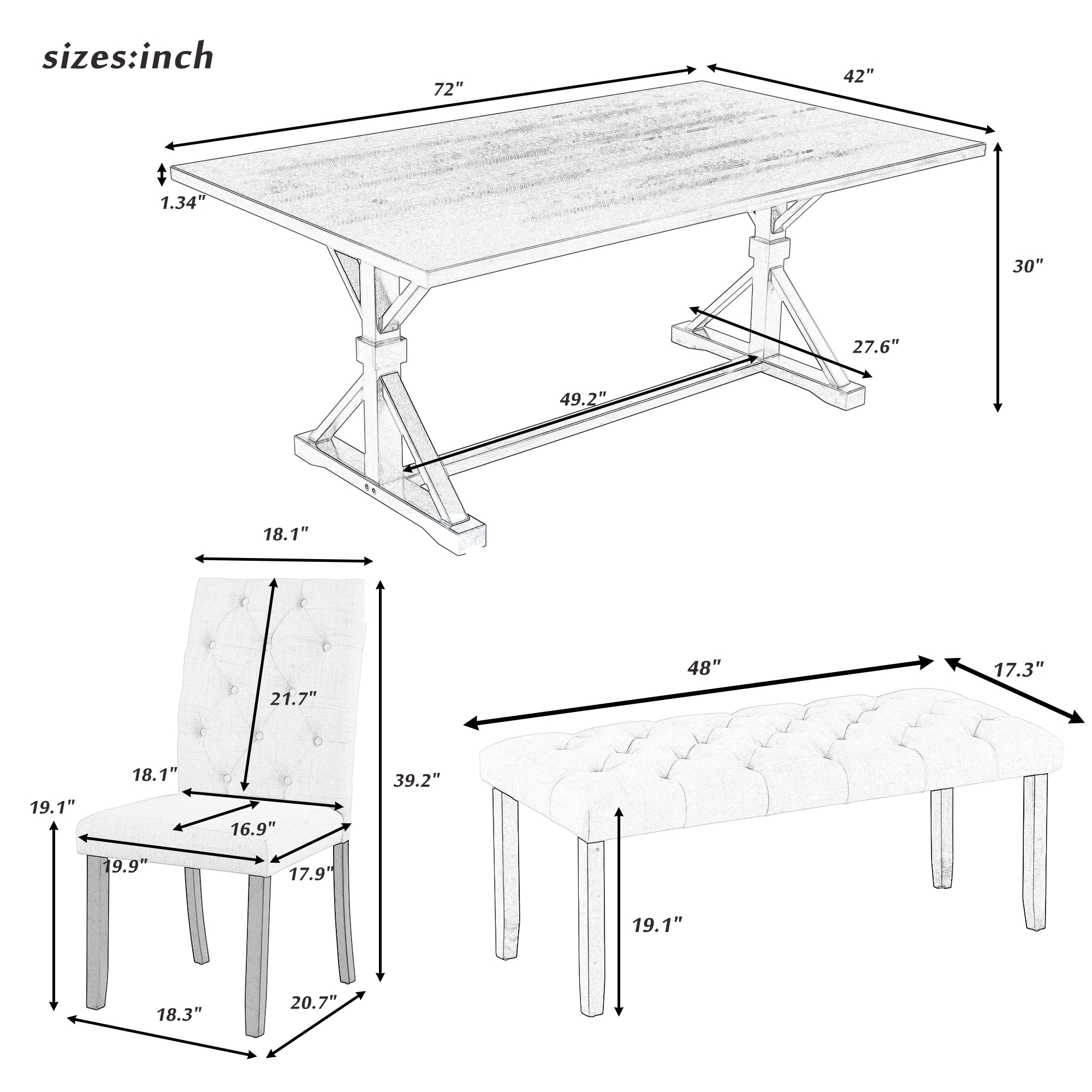 JANSNO DKSELL019 Dining-Sets - View #2